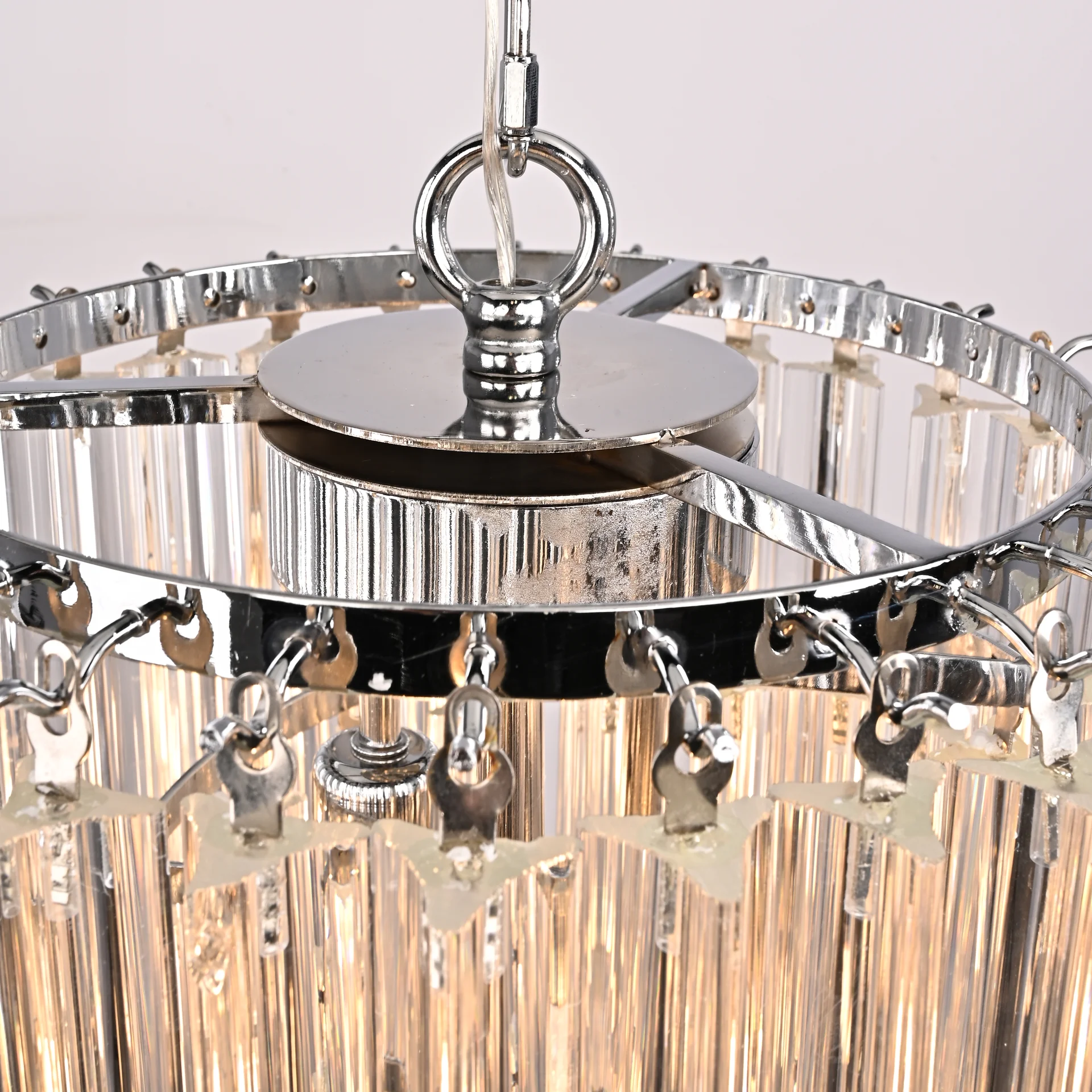 Подвесная люстра Odeon Chandelier Glass Clear - миниатюра 5