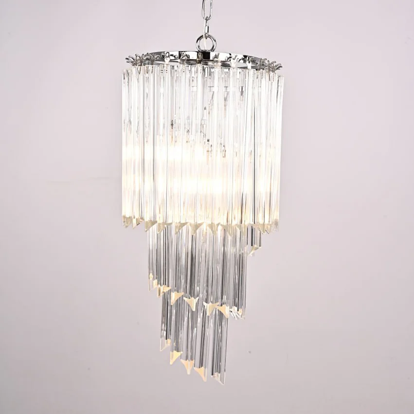 Подвесная люстра Odeon Chandelier Glass Clear - миниатюра 6