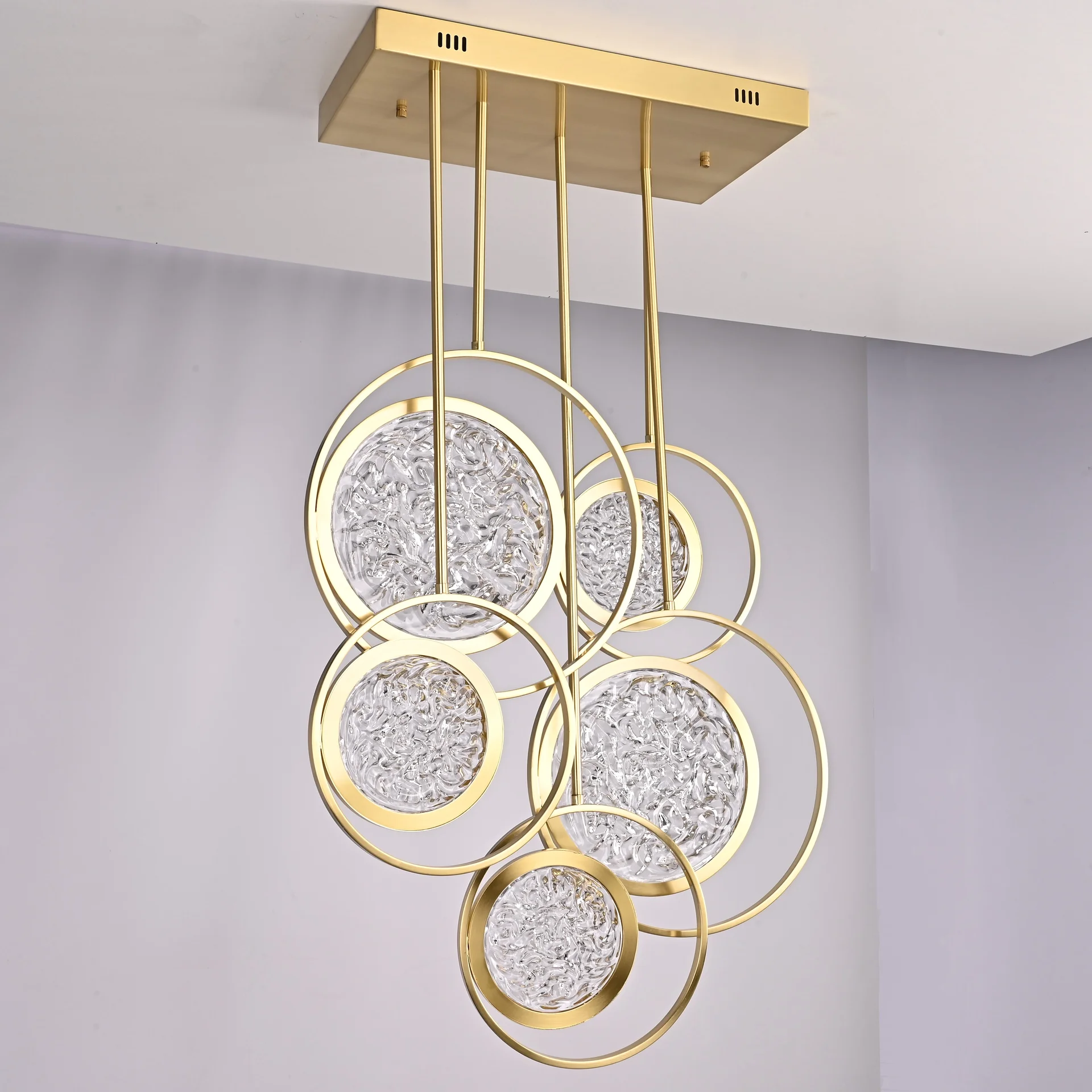 Дизайнерская люстра на штанге ЛУНА lighting collection L60 - миниатюра 3