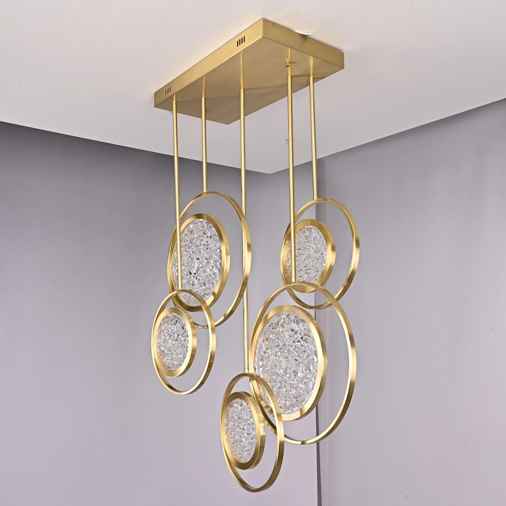 Дизайнерская люстра на штанге ЛУНА lighting collection L60 - миниатюра 4