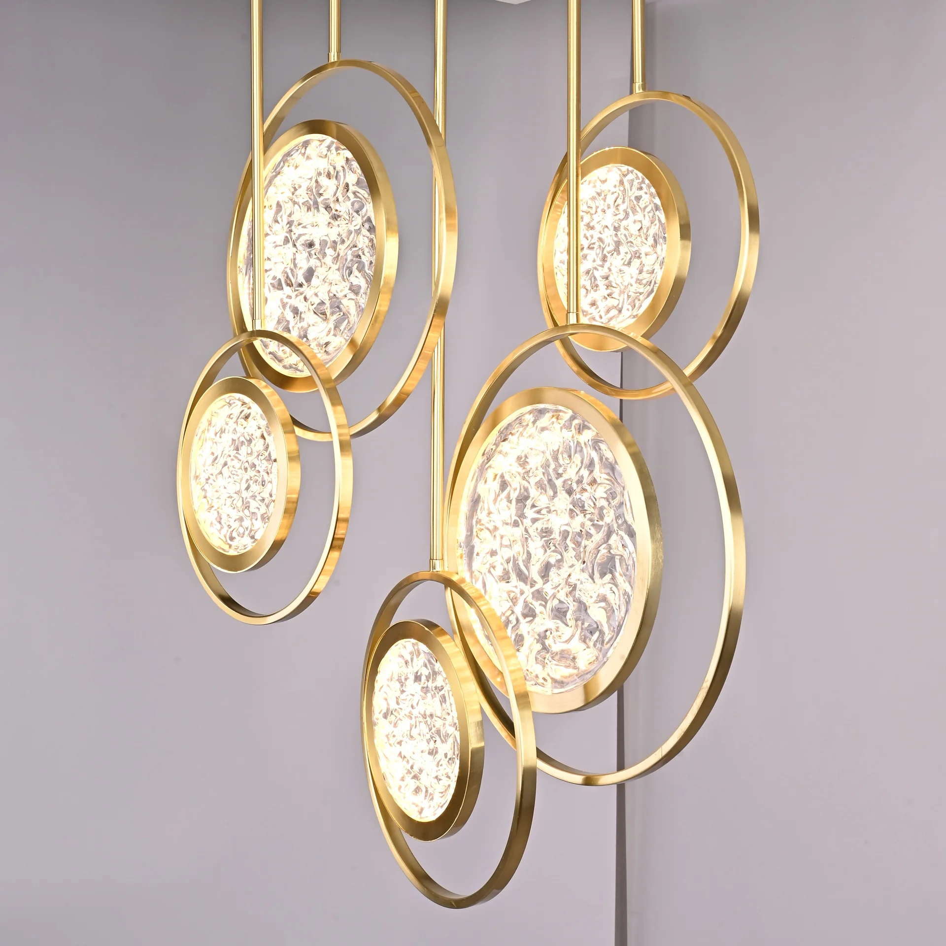 Дизайнерская люстра на штанге ЛУНА lighting collection L60 - миниатюра 7