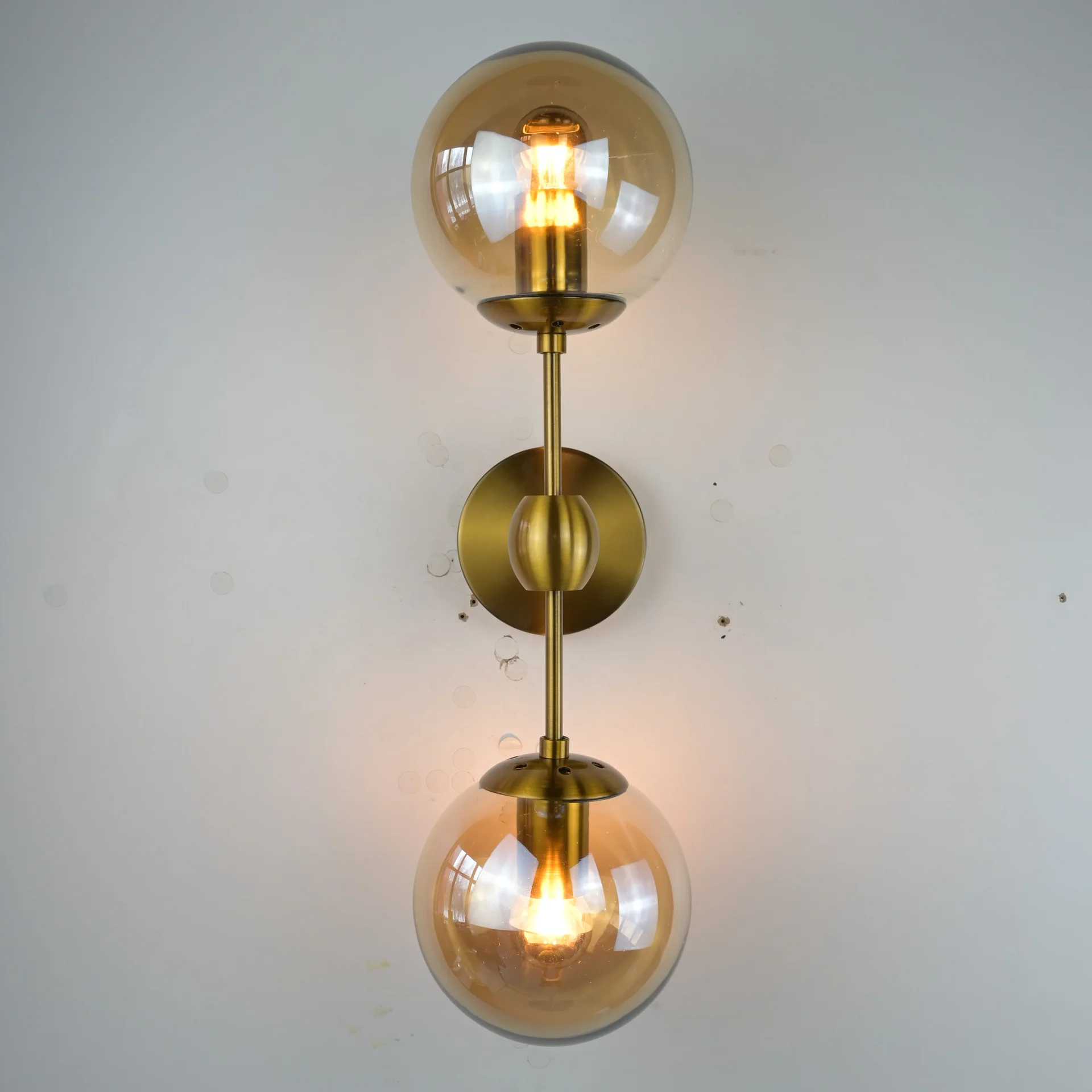 Бра Modo Sconce 2 Globes Gold - миниатюра 10