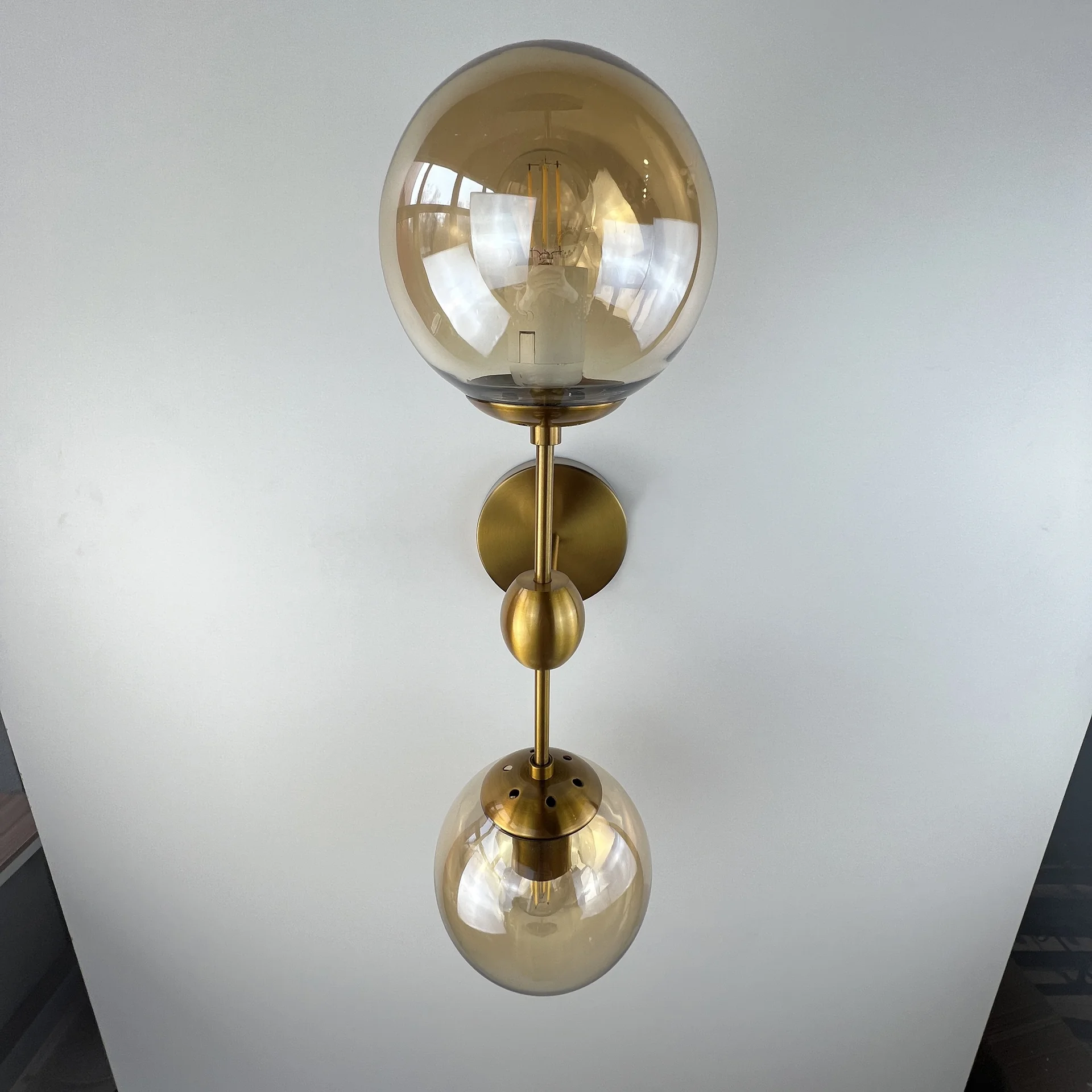 Бра Modo Sconce 2 Globes Gold - миниатюра 11