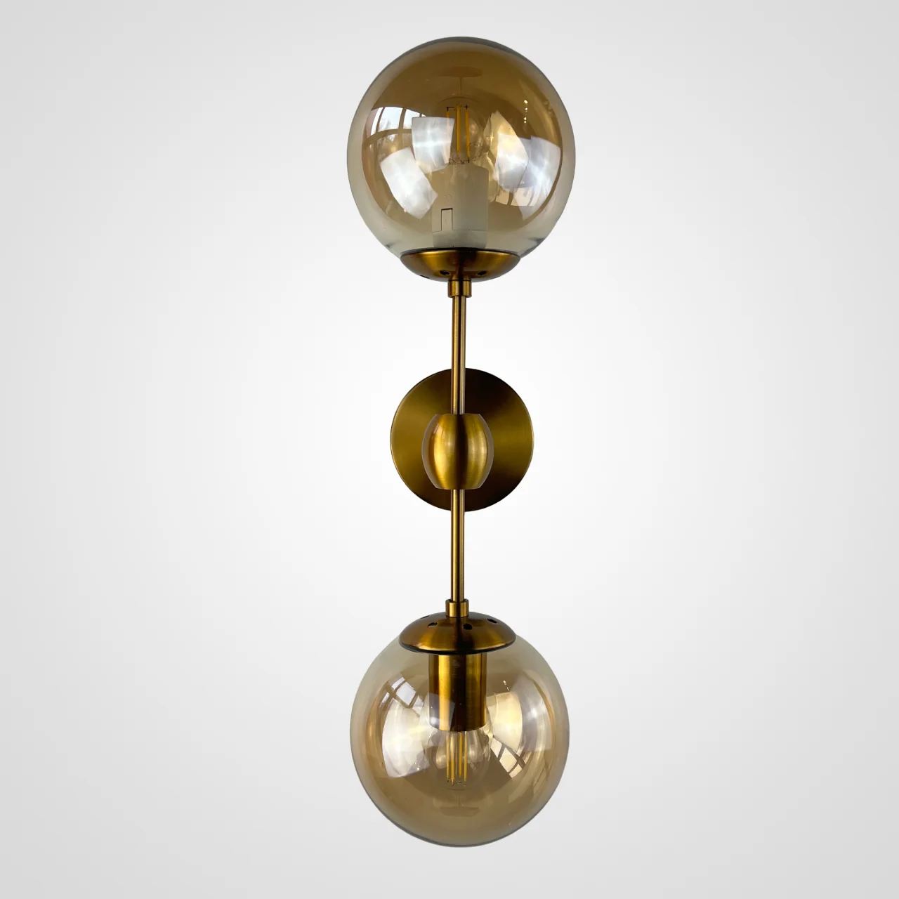 Бра Modo Sconce 2 Globes Gold - миниатюра 12