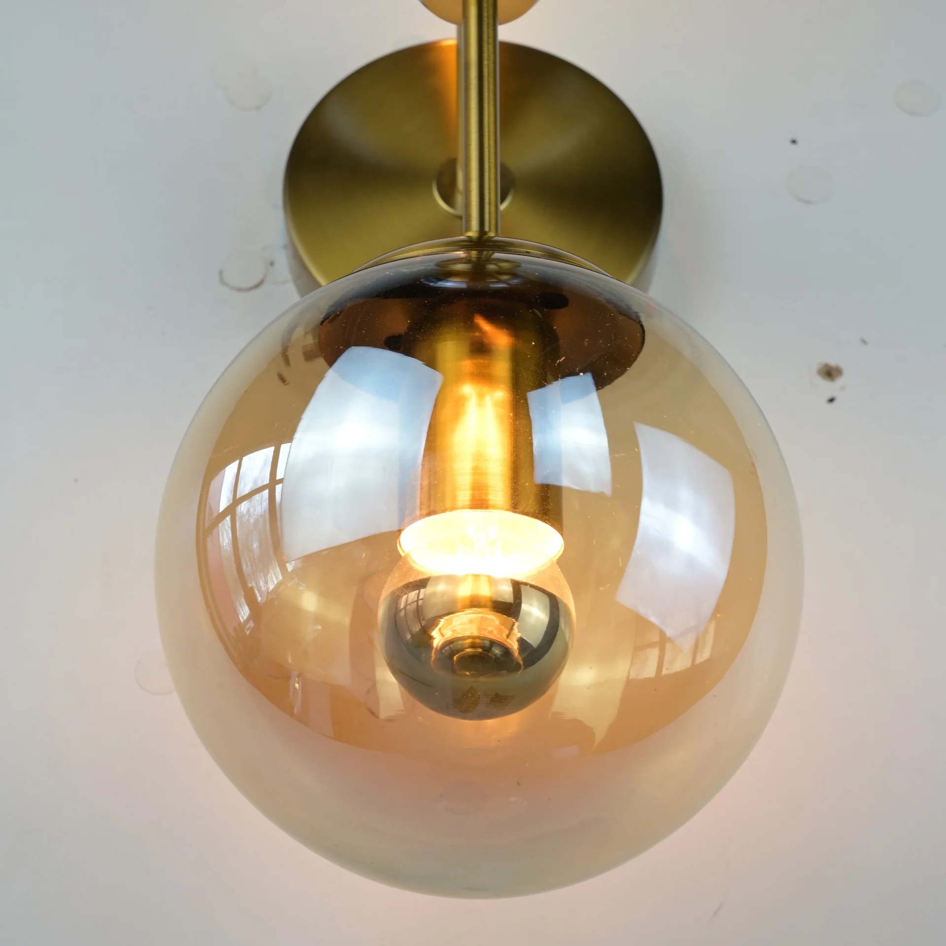 Бра Modo Sconce 2 Globes Gold - миниатюра 2
