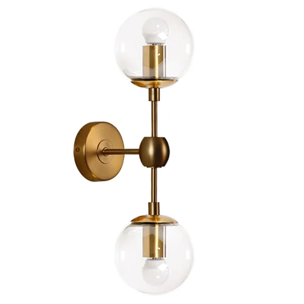 Бра Modo Sconce 2 Globes Gold - миниатюра 21