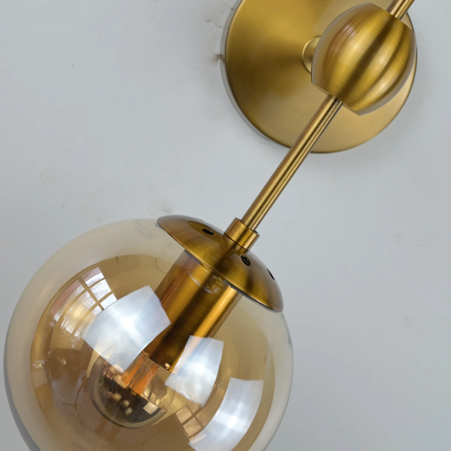 Бра Modo Sconce 2 Globes Gold - миниатюра 7