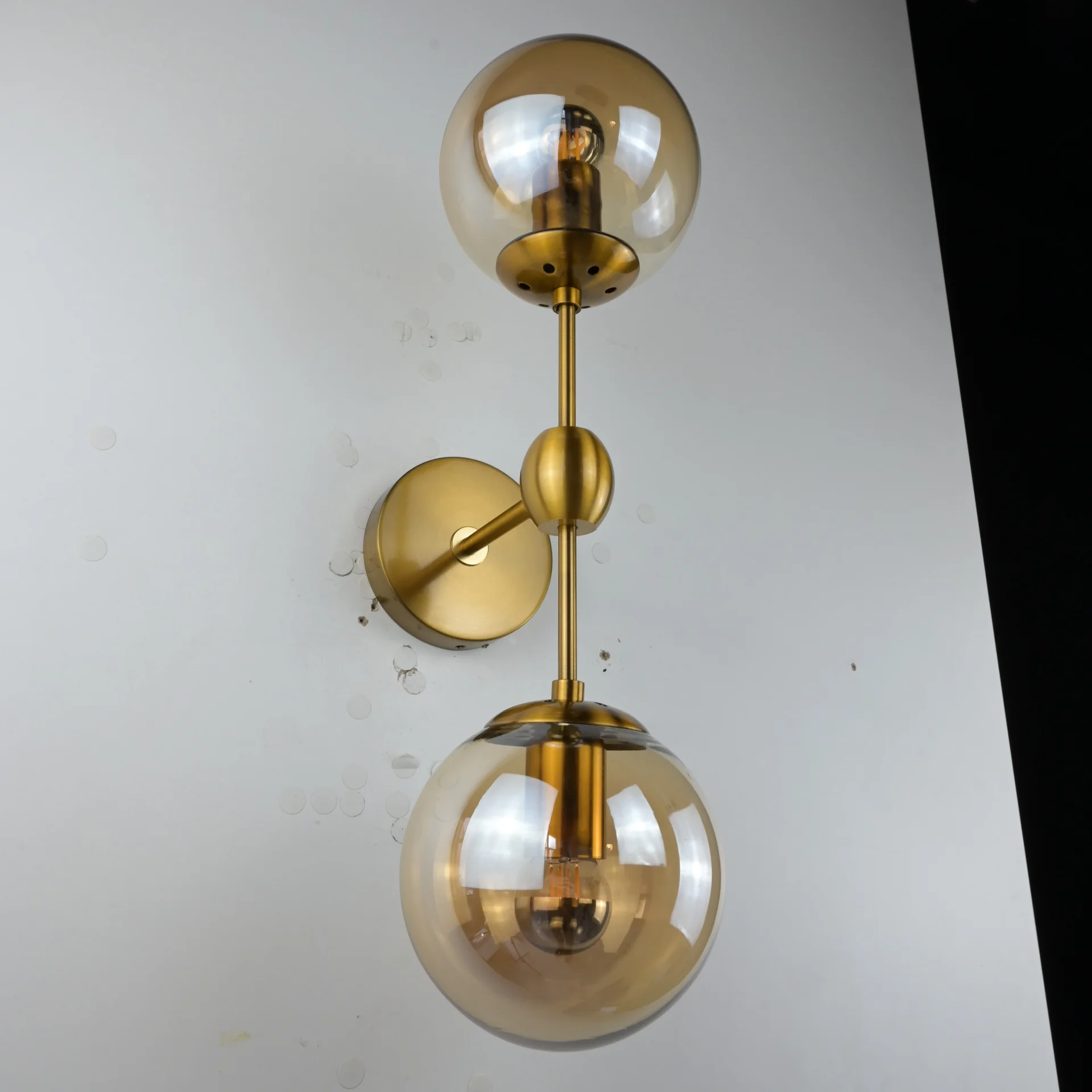 Бра Modo Sconce 2 Globes Gold - миниатюра 8