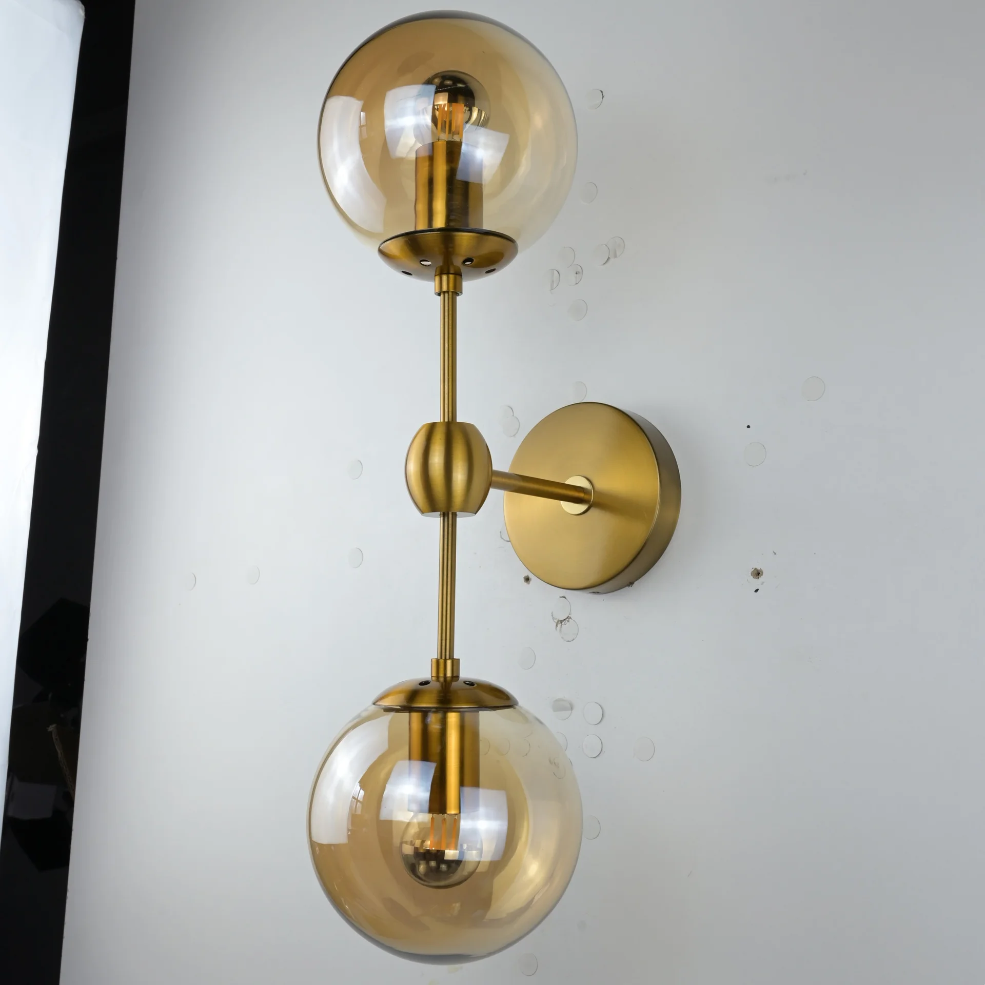 Бра Modo Sconce 2 Globes Gold - миниатюра 9
