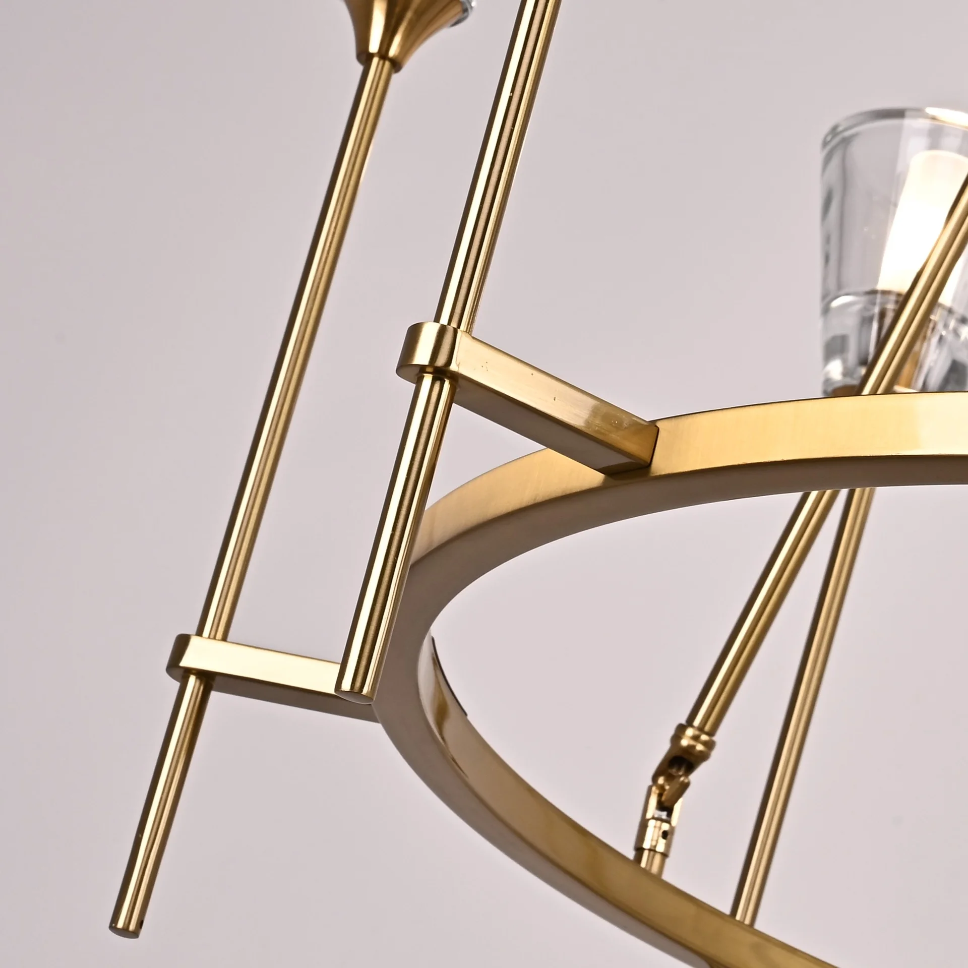 Люстра на штанге TORCHE DE VERRE Round Chandelier 8 - миниатюра 4