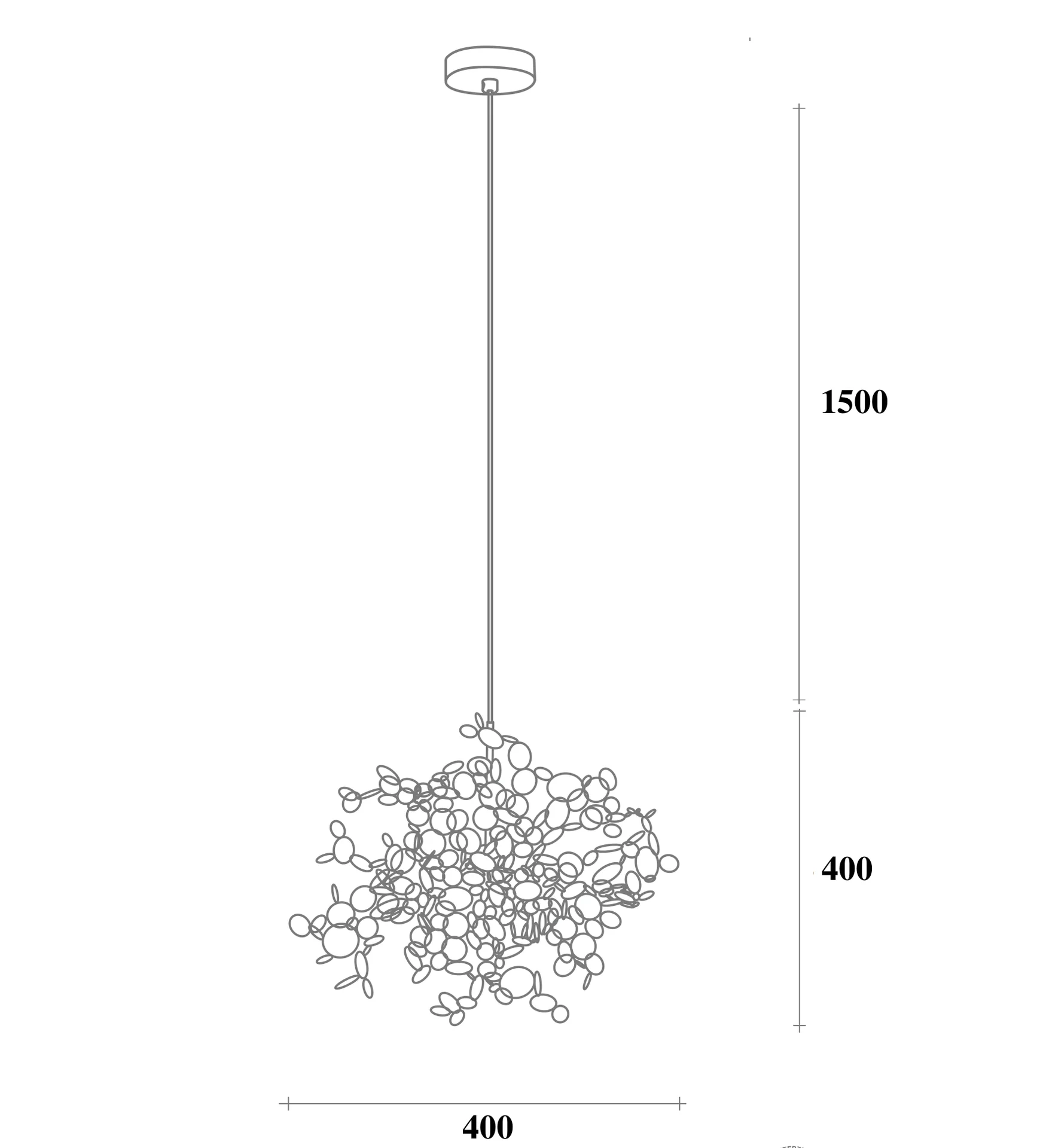 Подвесной светильник Tezani Argent Suspension Pendant lamp 40 - миниатюра 20