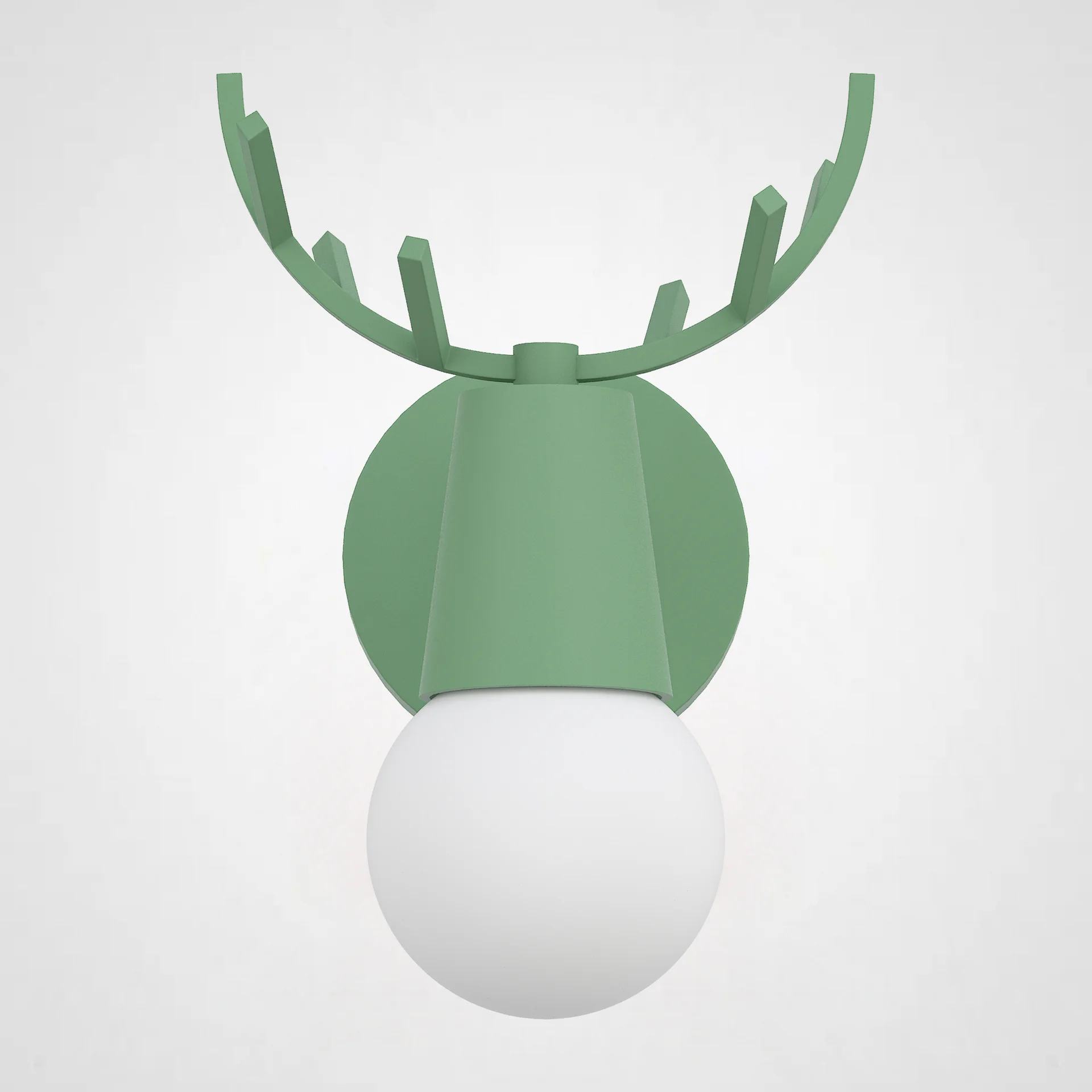 Бра с рожками DEER A Green - миниатюра 3