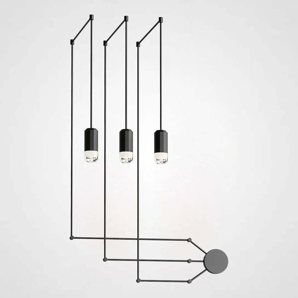 Подвесной светильник Via Wireflow polyhedral 0363 FreeForm Suspension lamp - изображение 1