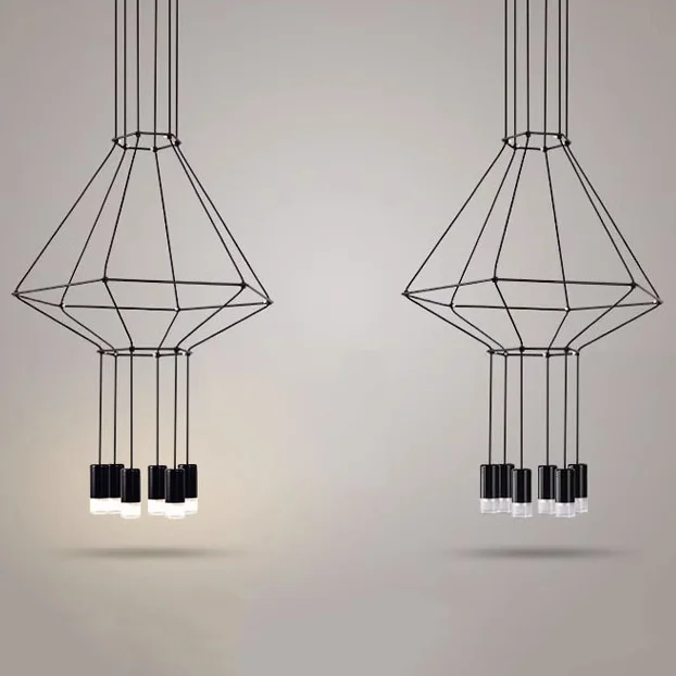 Подвесной светильник Via Wireflow polyhedral 0307 Pendan Light - миниатюра 9