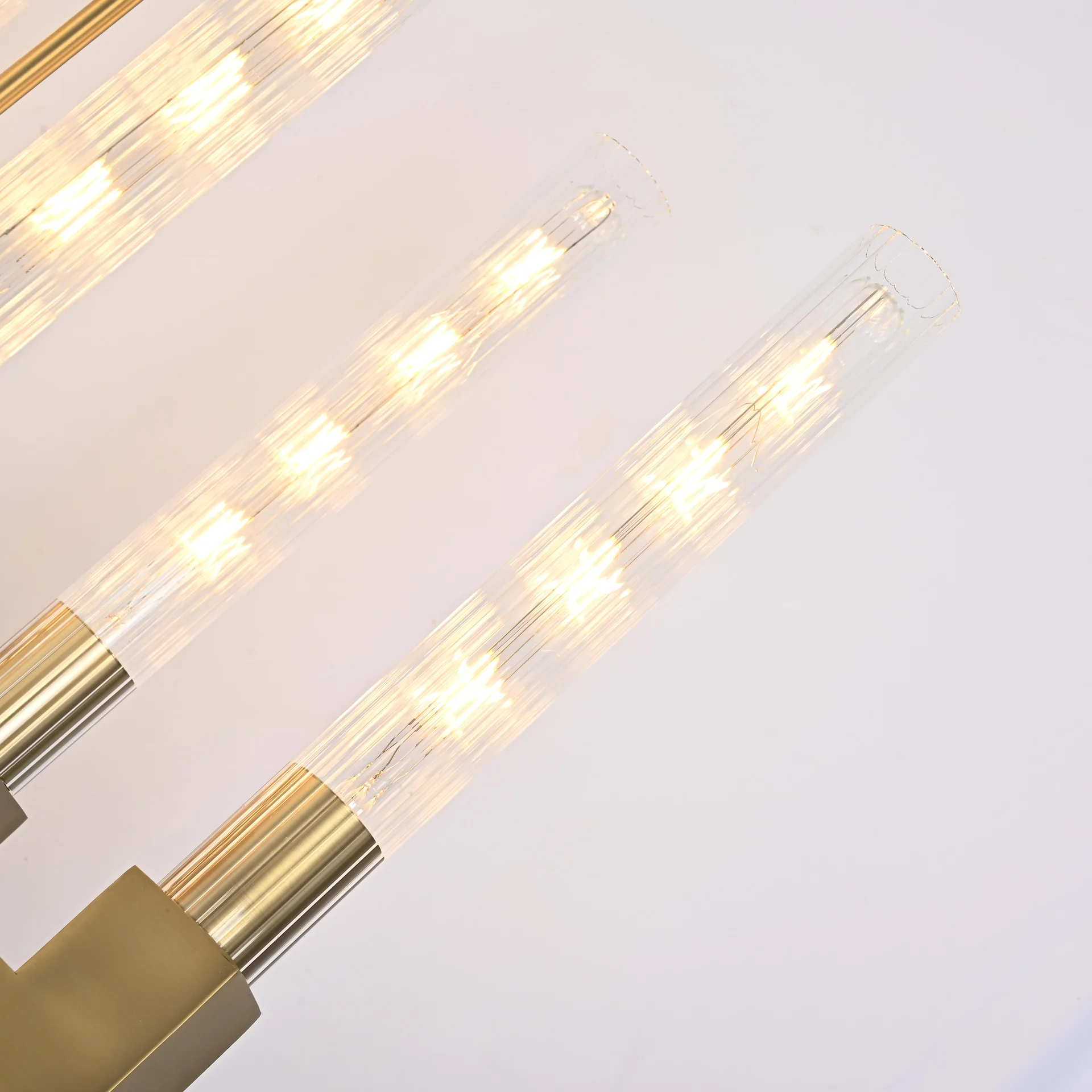 Люстра на штанге CANELLE Linear Chandelier 12 Modern Brass - миниатюра 10