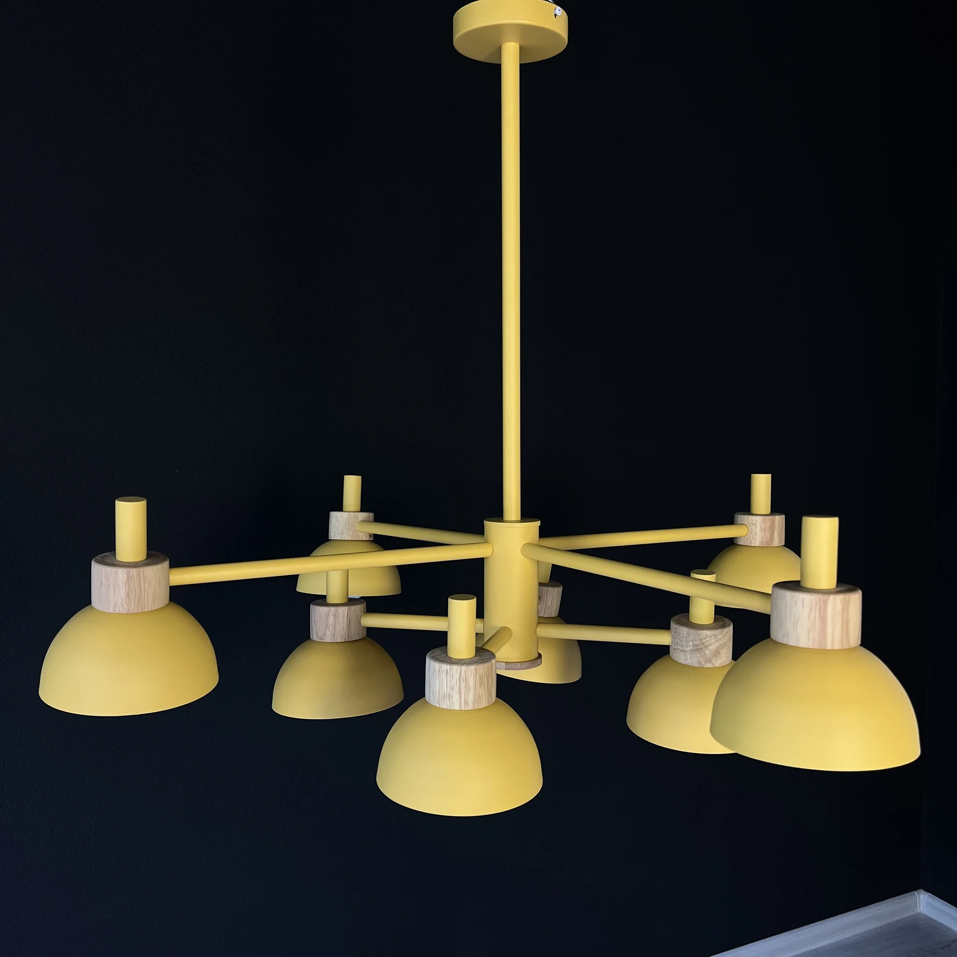 Люстра на штанге FANTA A 8 lights Yellow - миниатюра 2