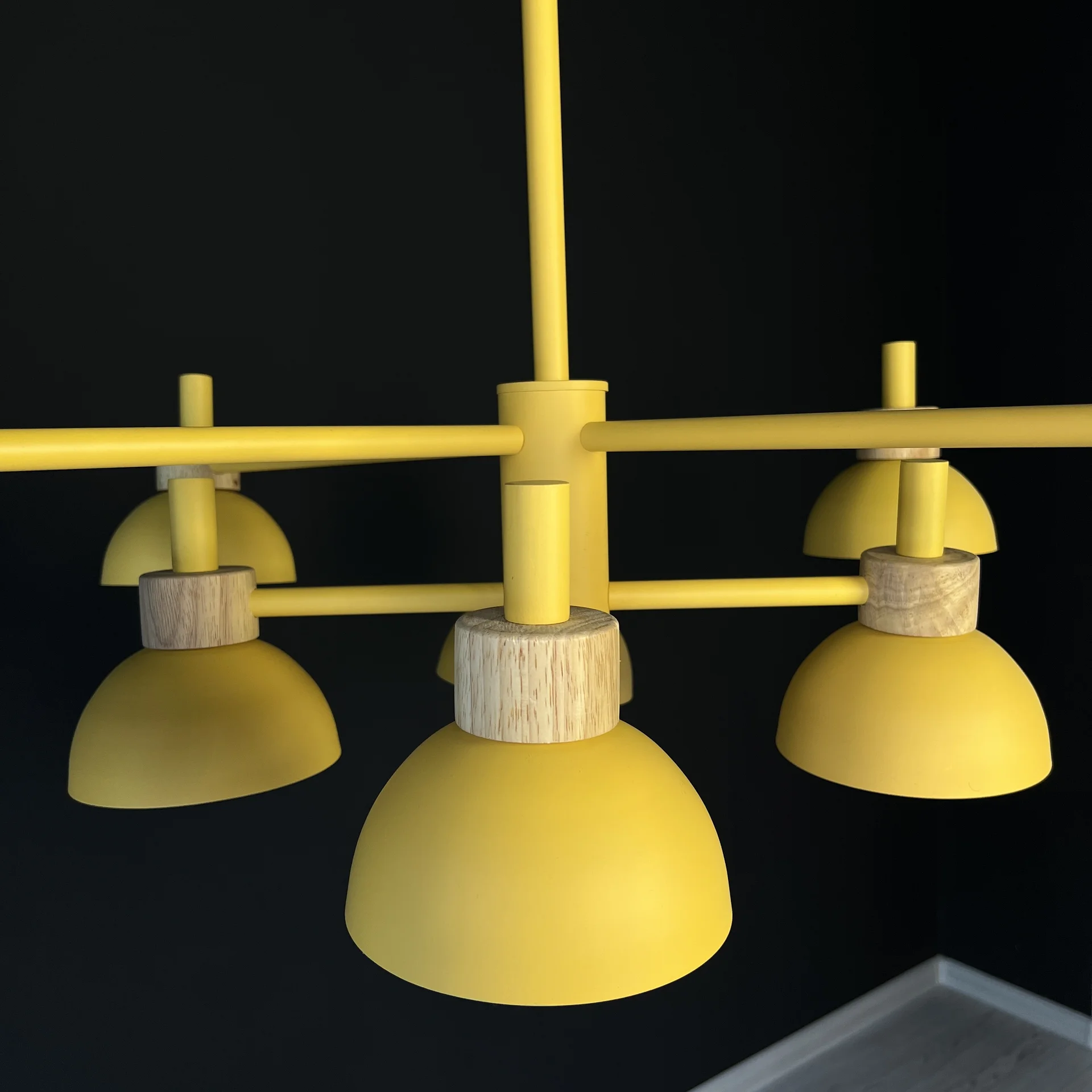 Люстра на штанге FANTA A 8 lights Yellow - миниатюра 3