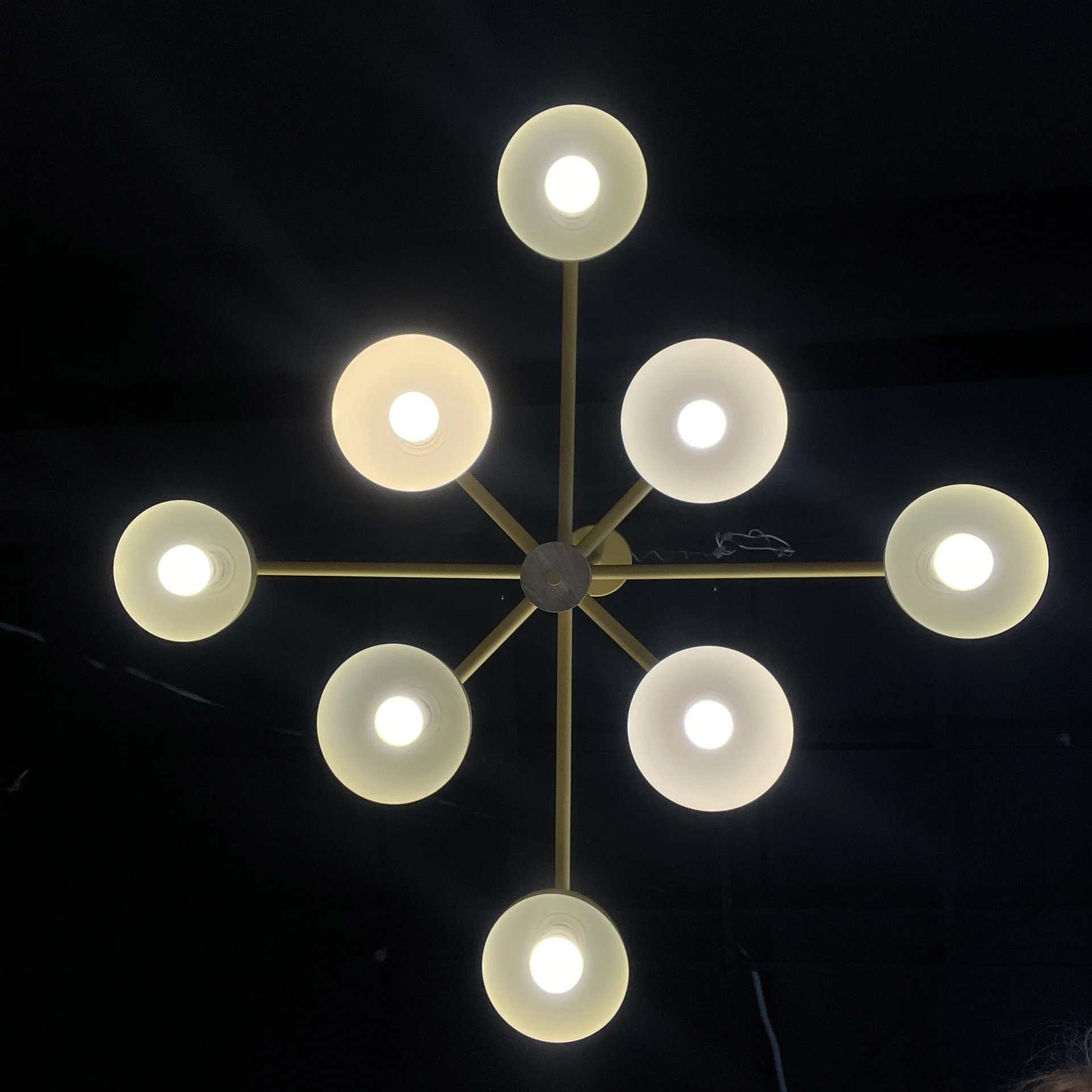 Люстра на штанге FANTA A 8 lights Yellow - миниатюра 6