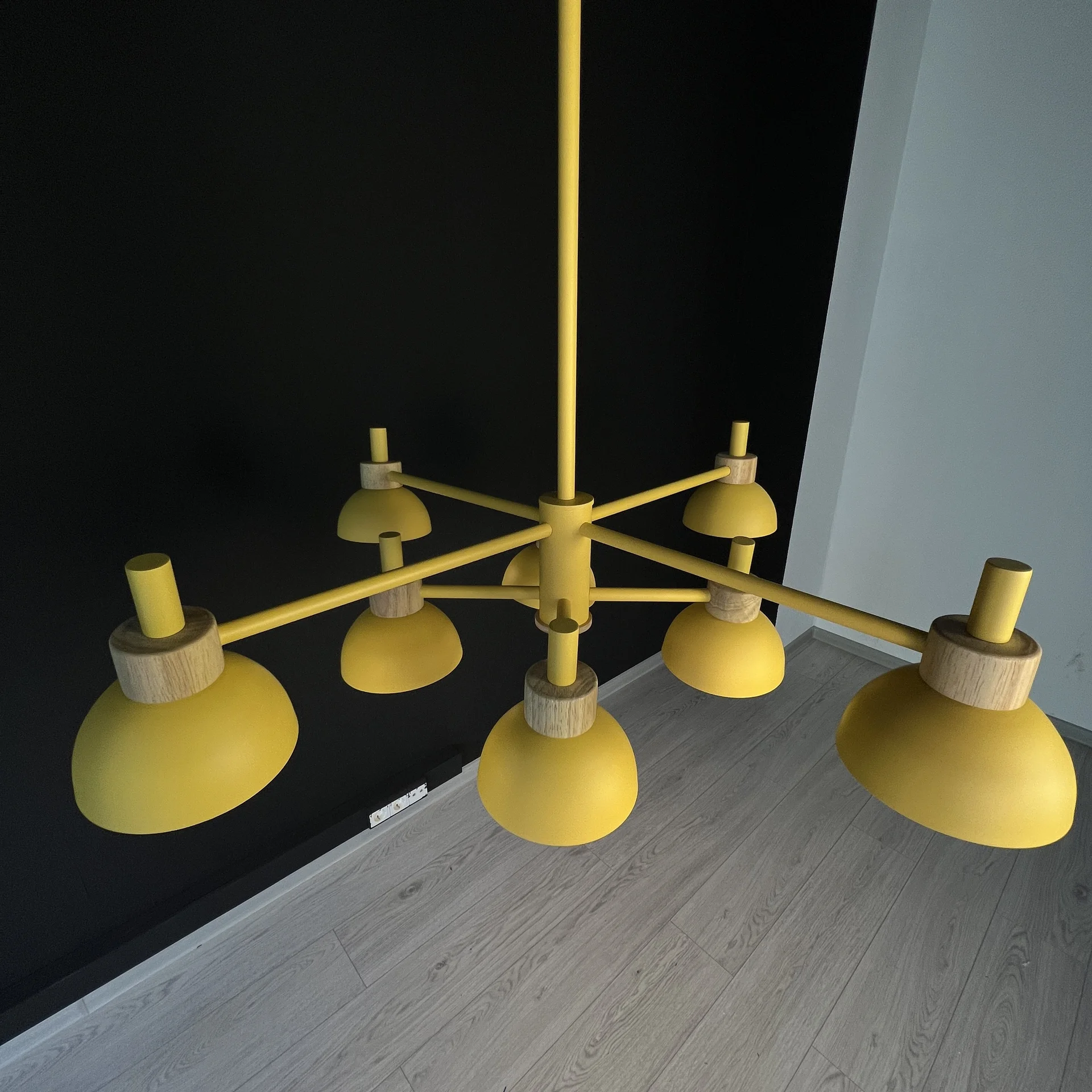 Люстра на штанге FANTA A 8 lights Yellow - миниатюра 7