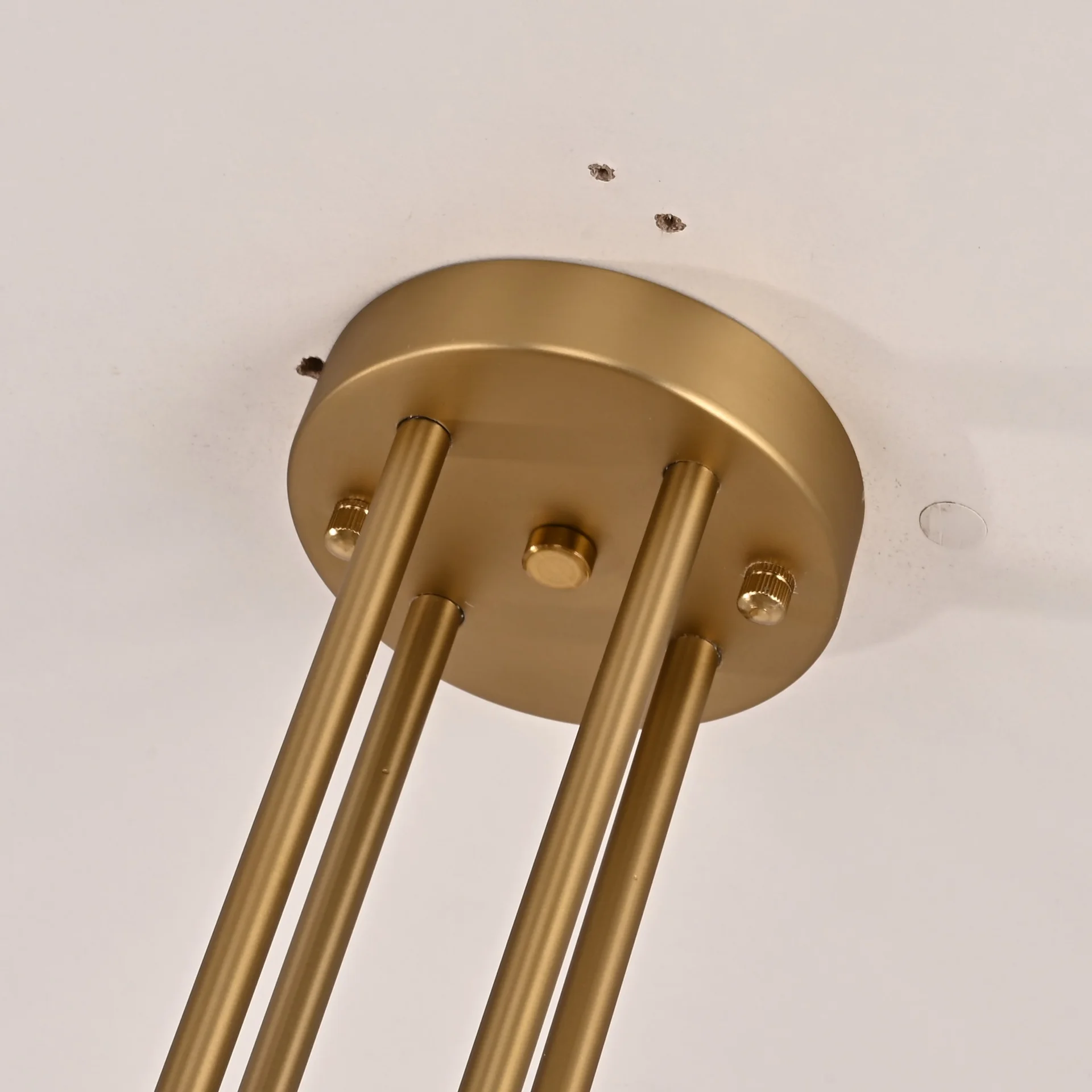 Люстра на штанге CANELLE Round Chandelier 8 Modern Brass - миниатюра 2