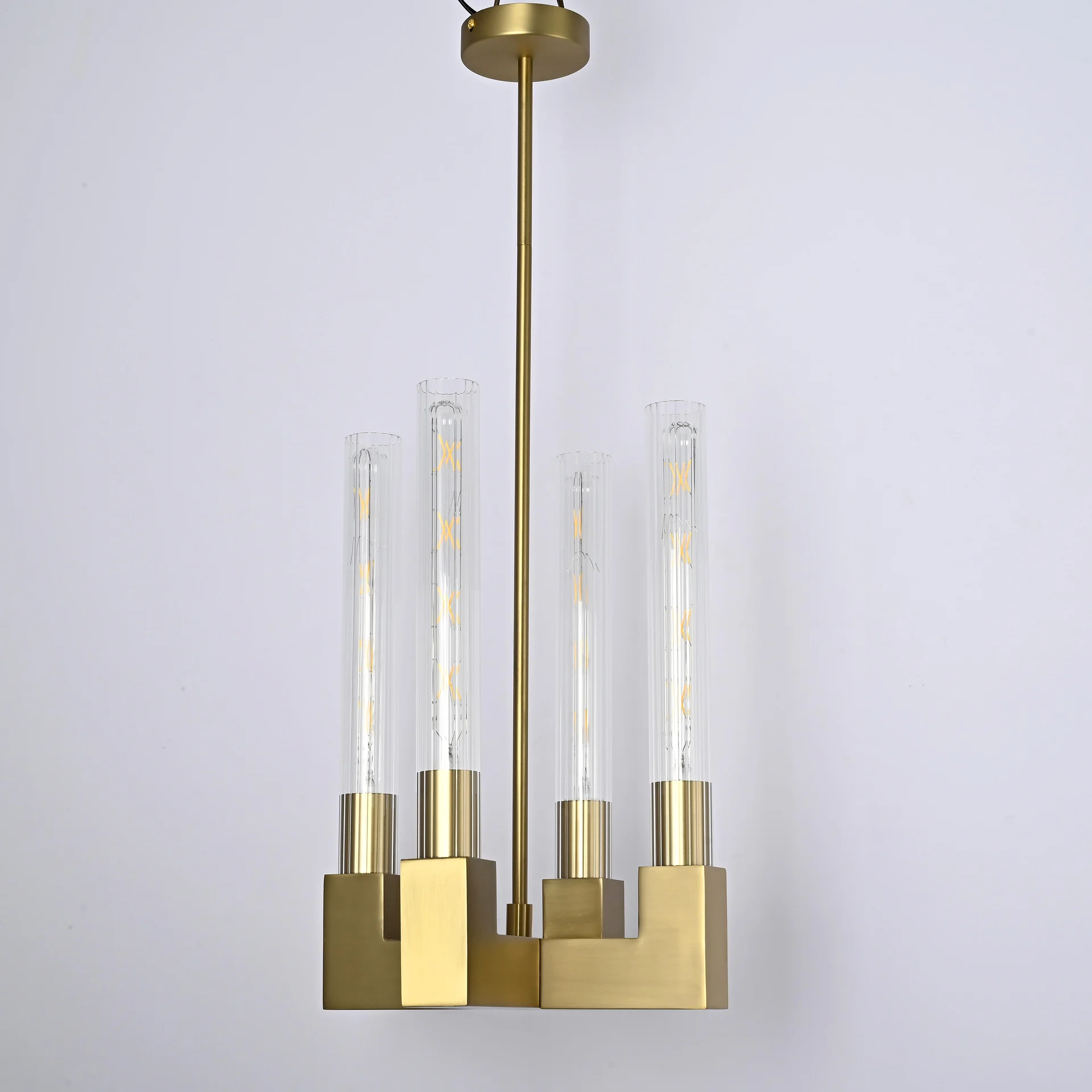 Люстра на штанге CANELLE Pendant lamp 4 Modern Brass - миниатюра 2