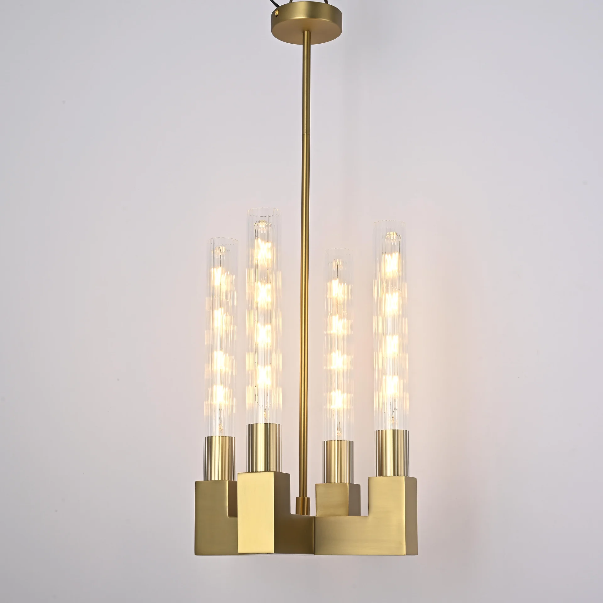 Люстра на штанге CANELLE Pendant lamp 4 Modern Brass - миниатюра 3