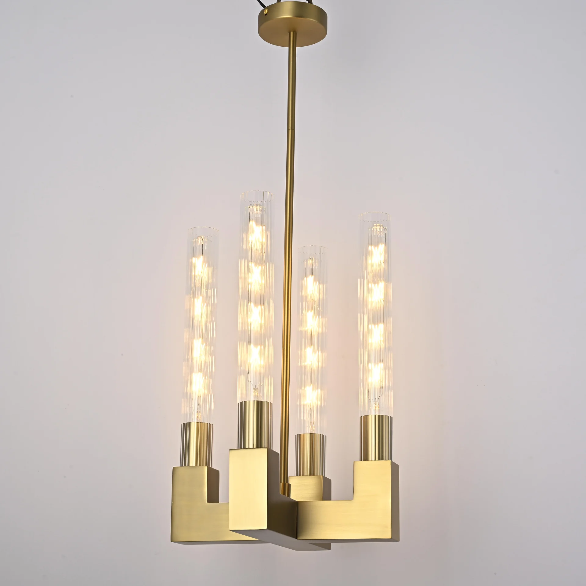Люстра на штанге CANELLE Pendant lamp 4 Modern Brass - миниатюра 4
