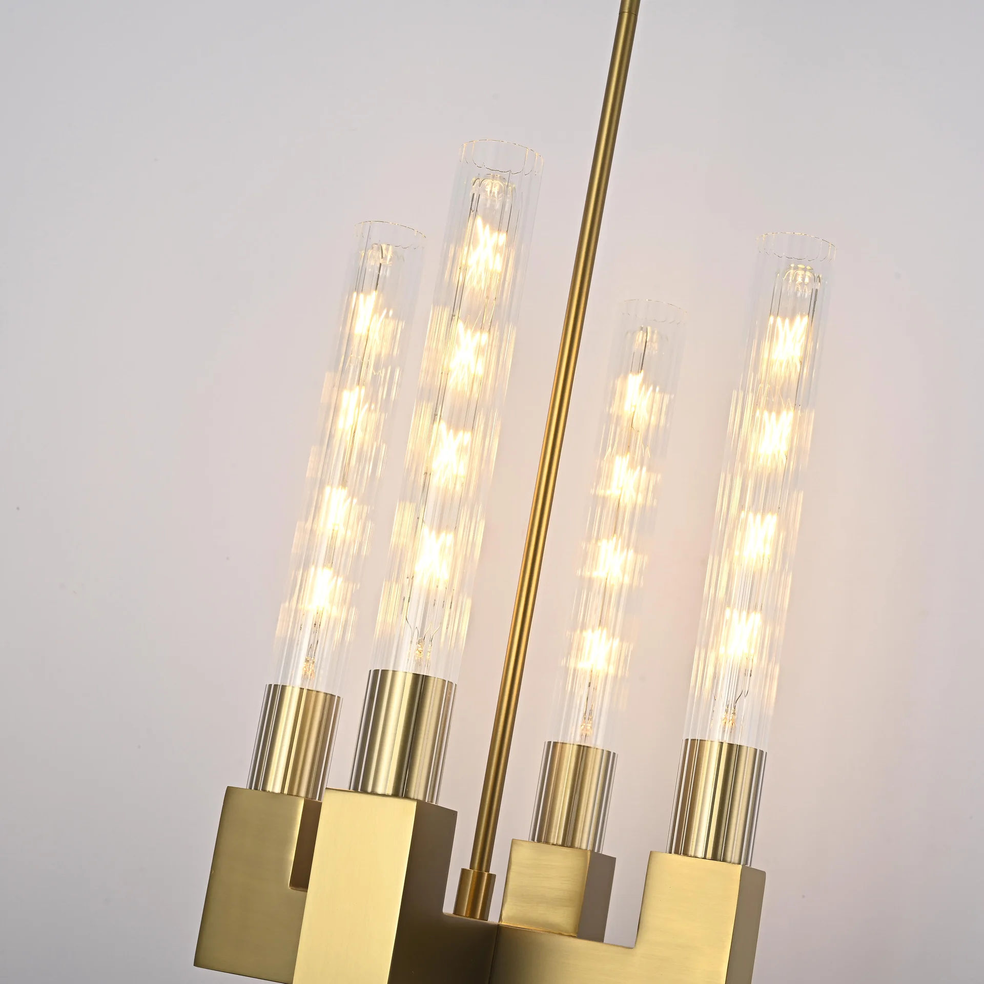 Люстра на штанге CANELLE Pendant lamp 4 Modern Brass - миниатюра 6