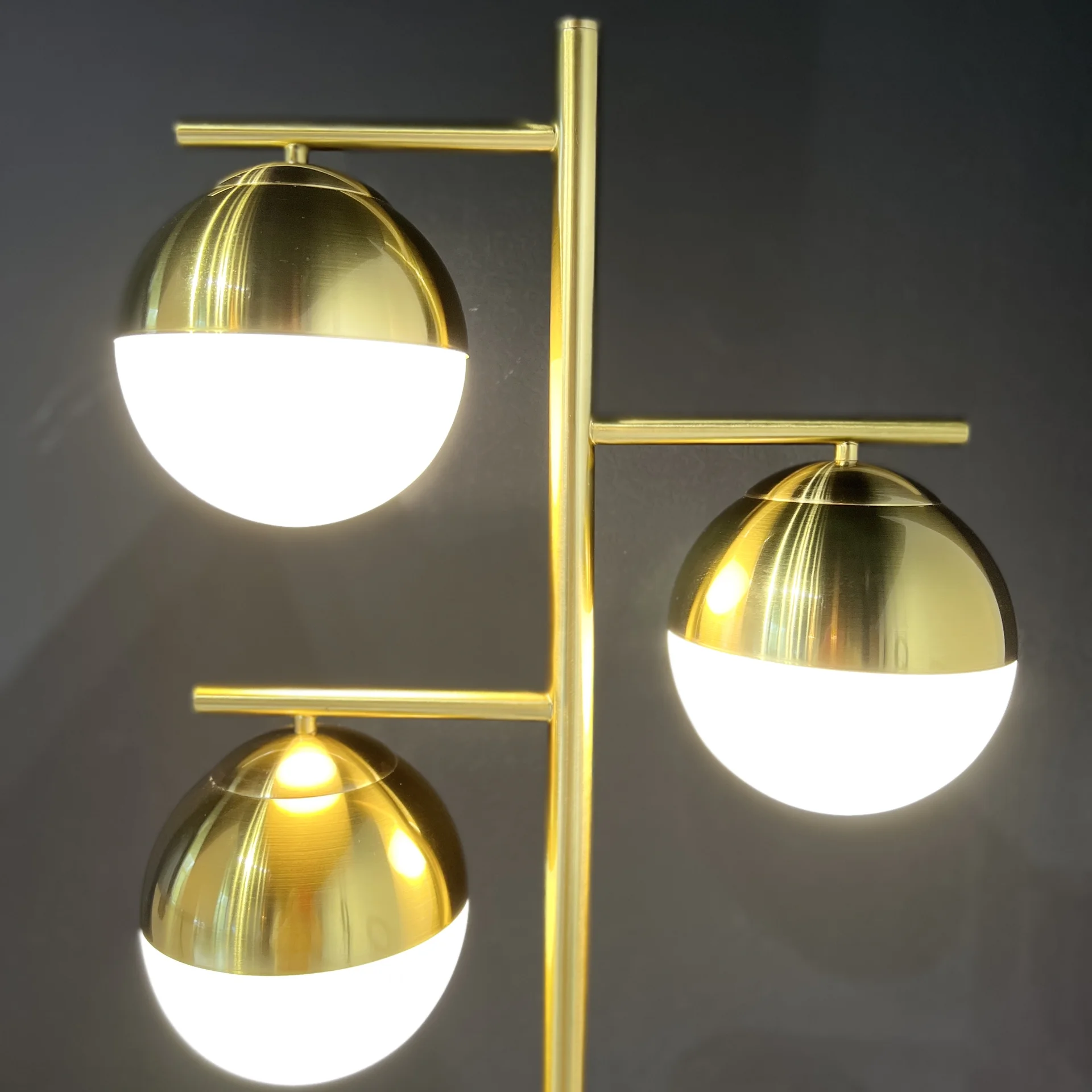 Торшер Geneva Glass Floor Lamp Triple - миниатюра 3