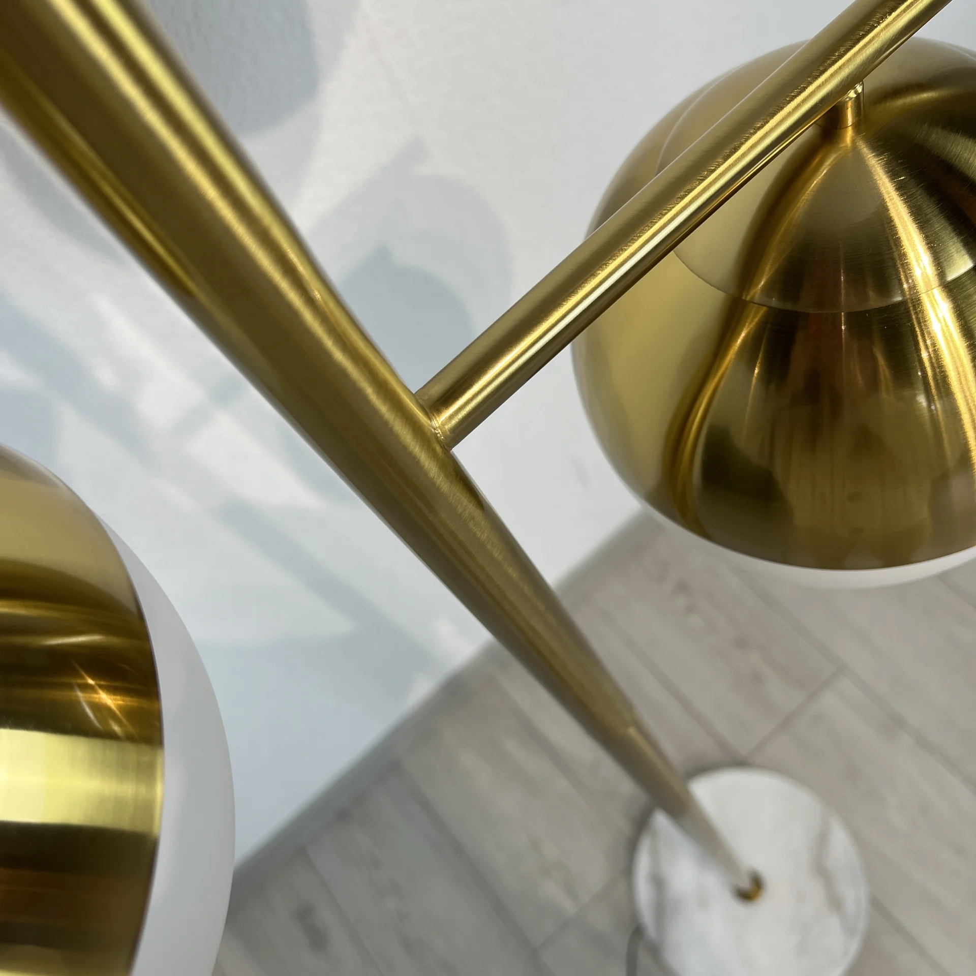 Торшер Geneva Glass Floor Lamp Triple - миниатюра 7