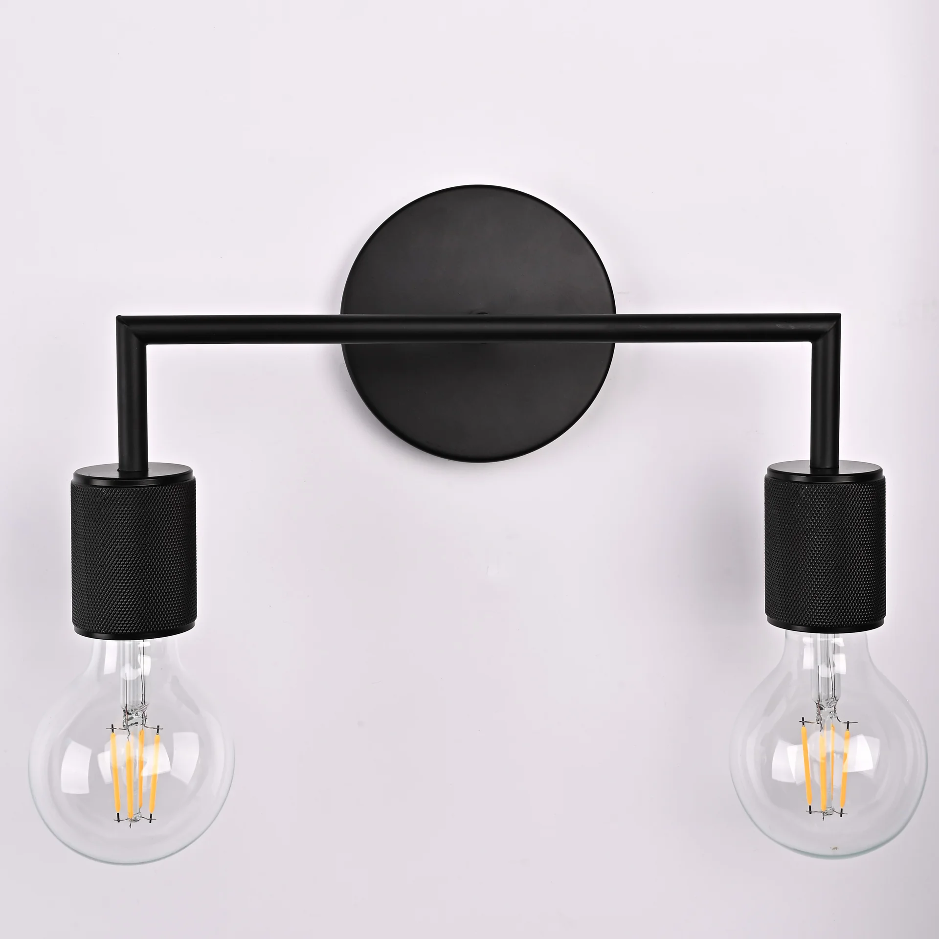 Бра RH Utilitaire Double Sconce Black - миниатюра 2