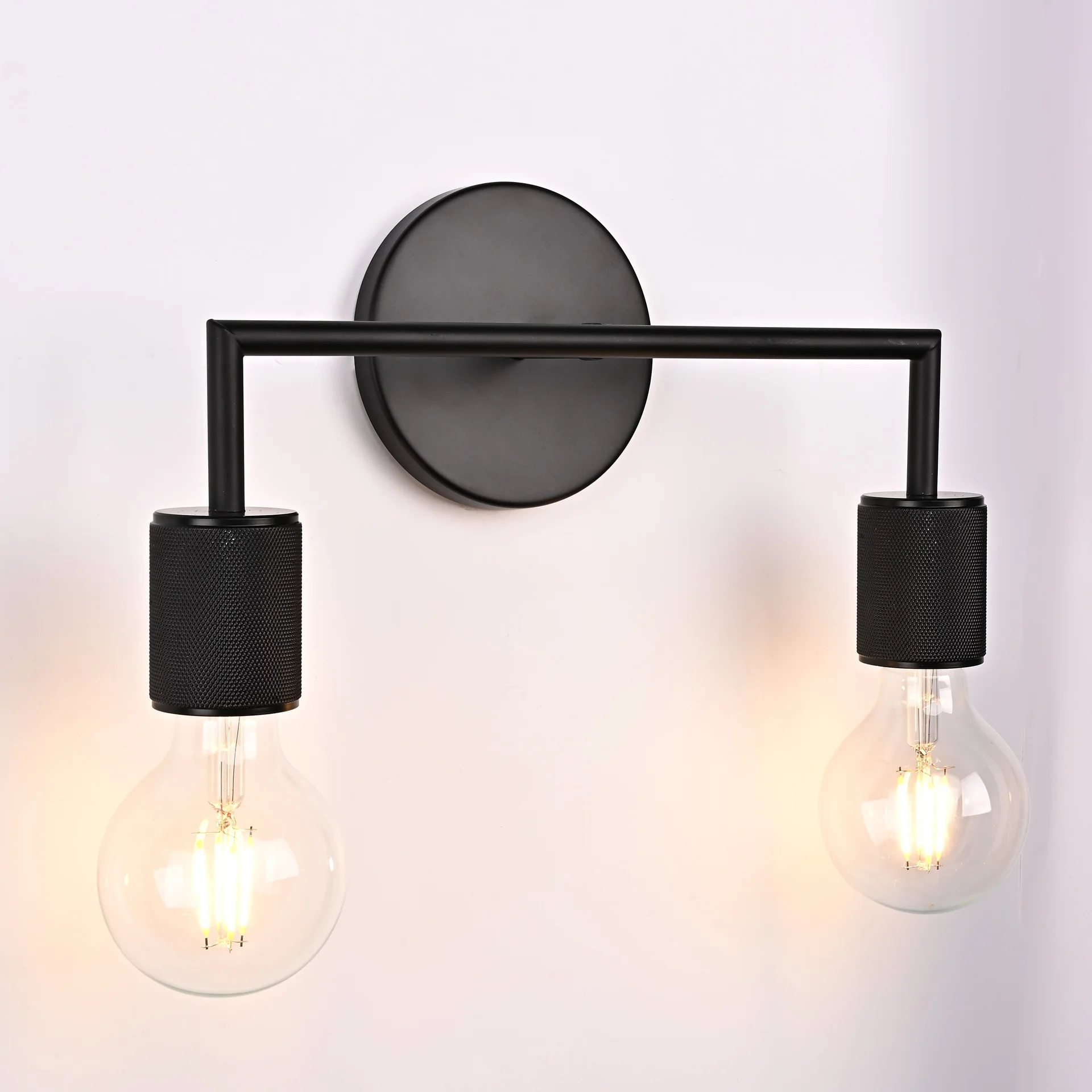 Бра RH Utilitaire Double Sconce Black - миниатюра 5