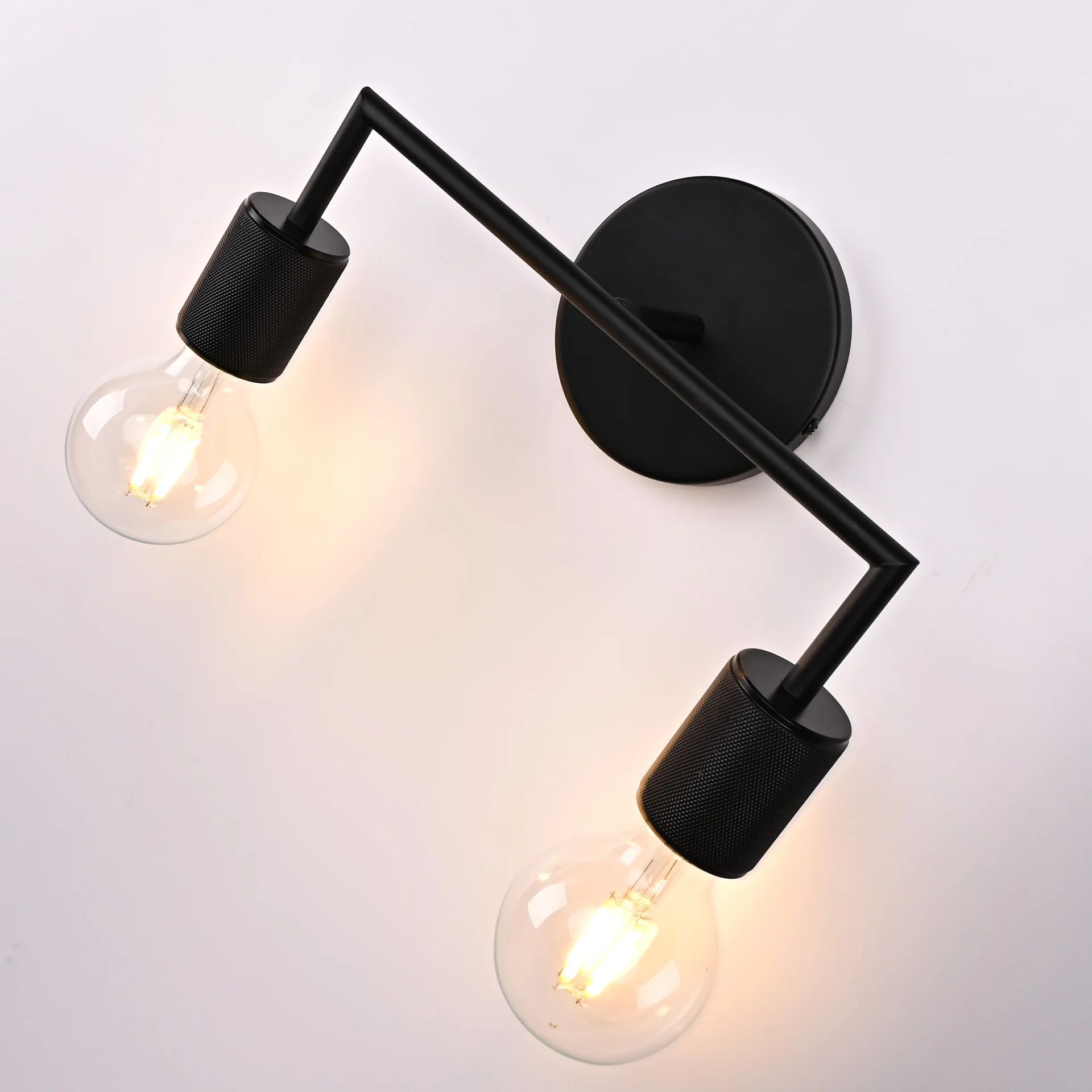 Бра RH Utilitaire Double Sconce Black - миниатюра 7