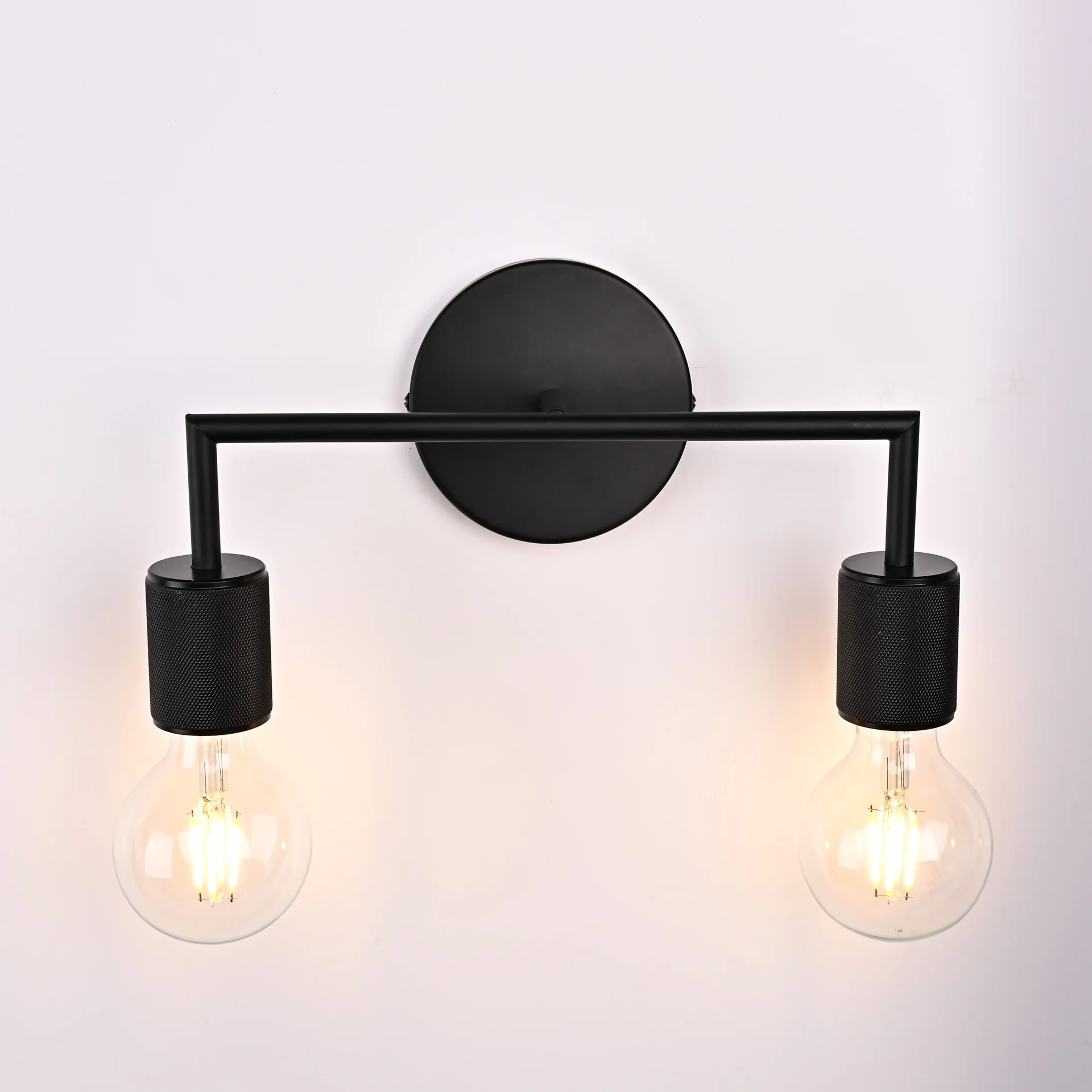 Бра RH Utilitaire Double Sconce Black - миниатюра 8