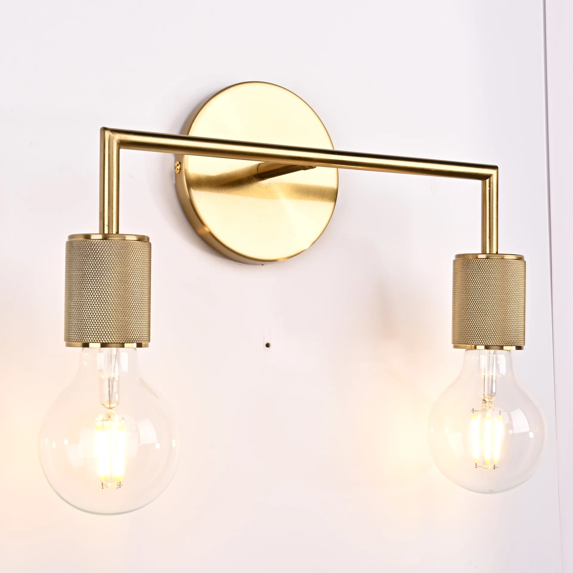 Бра RH Utilitaire Double Sconce Brass - миниатюра 6