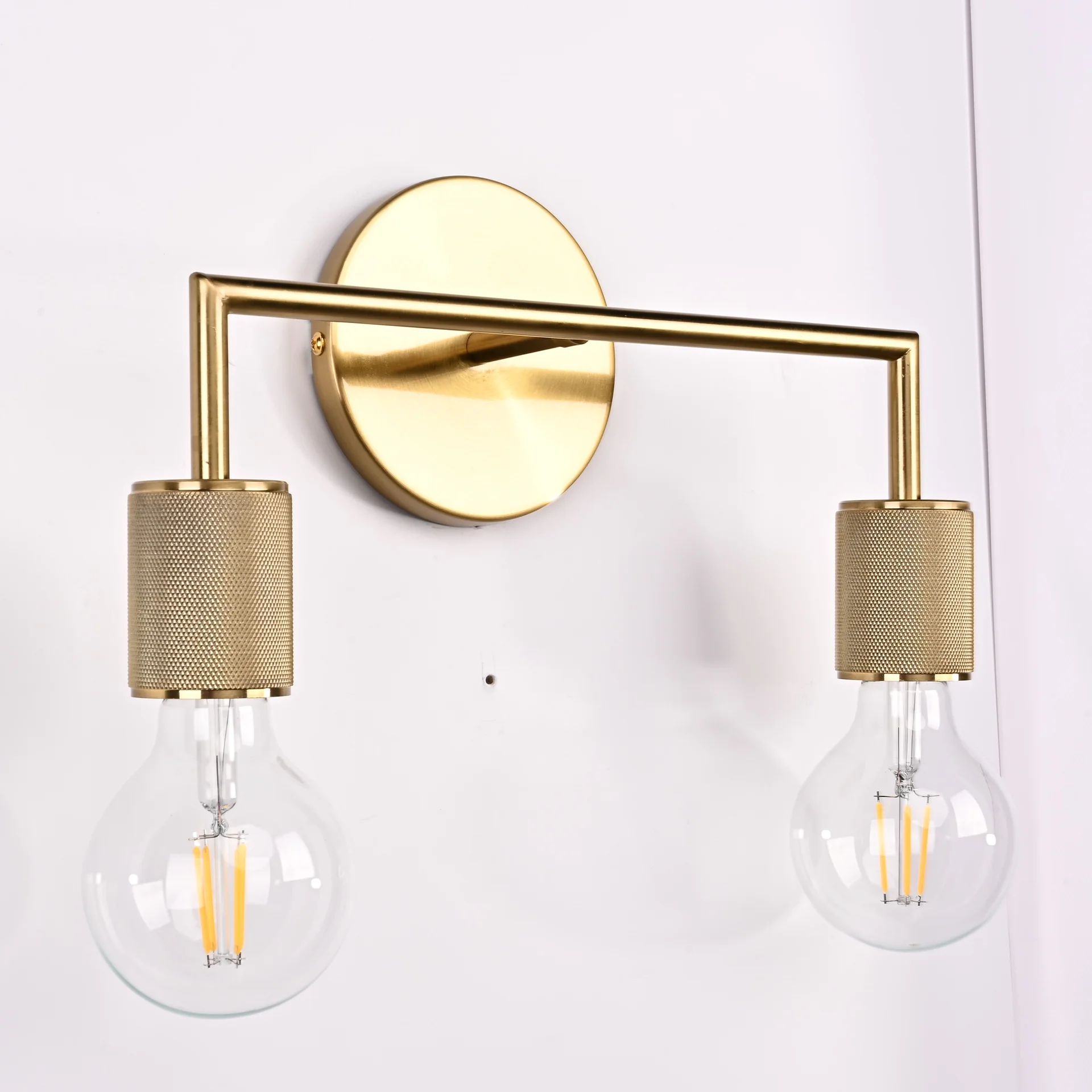 Бра RH Utilitaire Double Sconce Brass - миниатюра 7