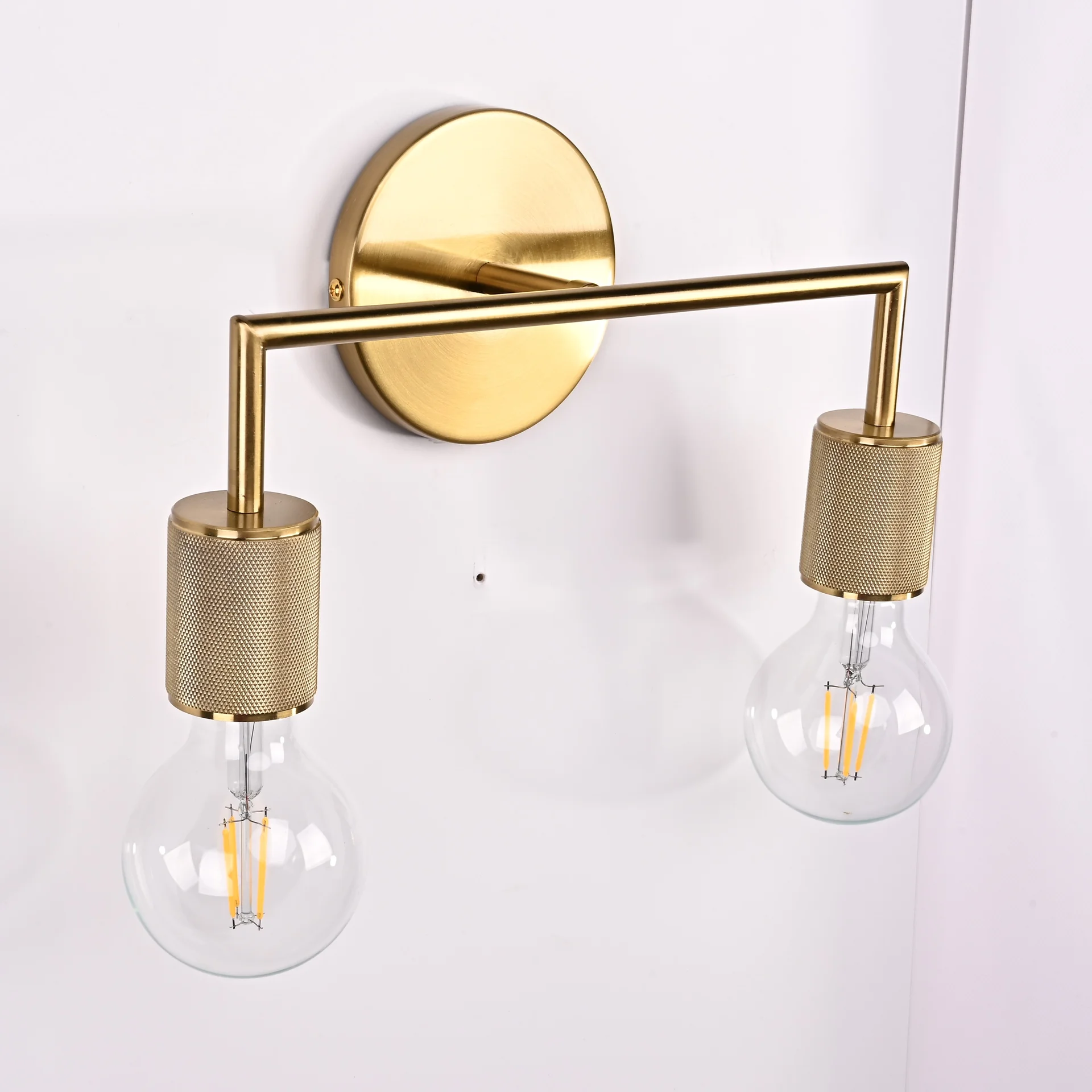 Бра RH Utilitaire Double Sconce Brass - миниатюра 8