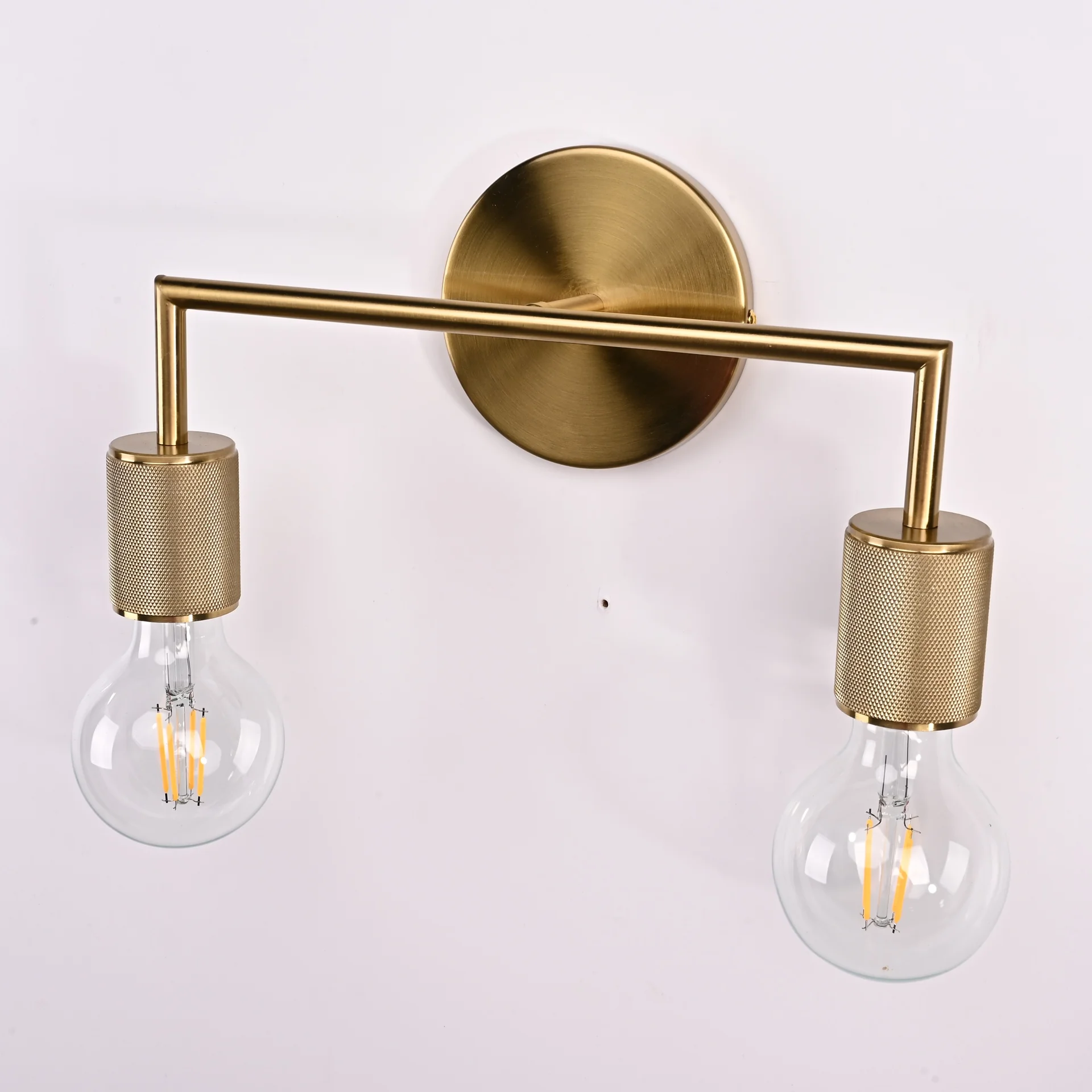 Бра RH Utilitaire Double Sconce Brass - миниатюра 9