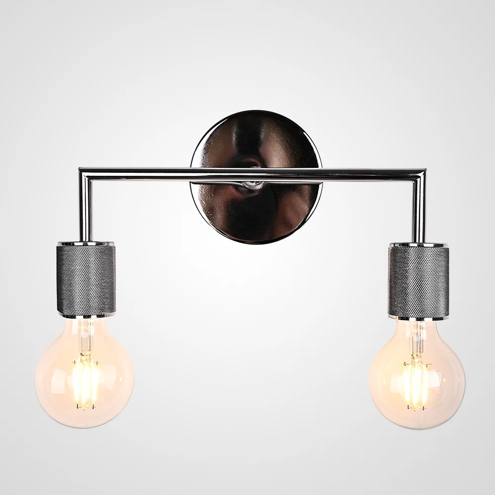 Бра RH Utilitaire Double Sconce Silver - изображение 1
