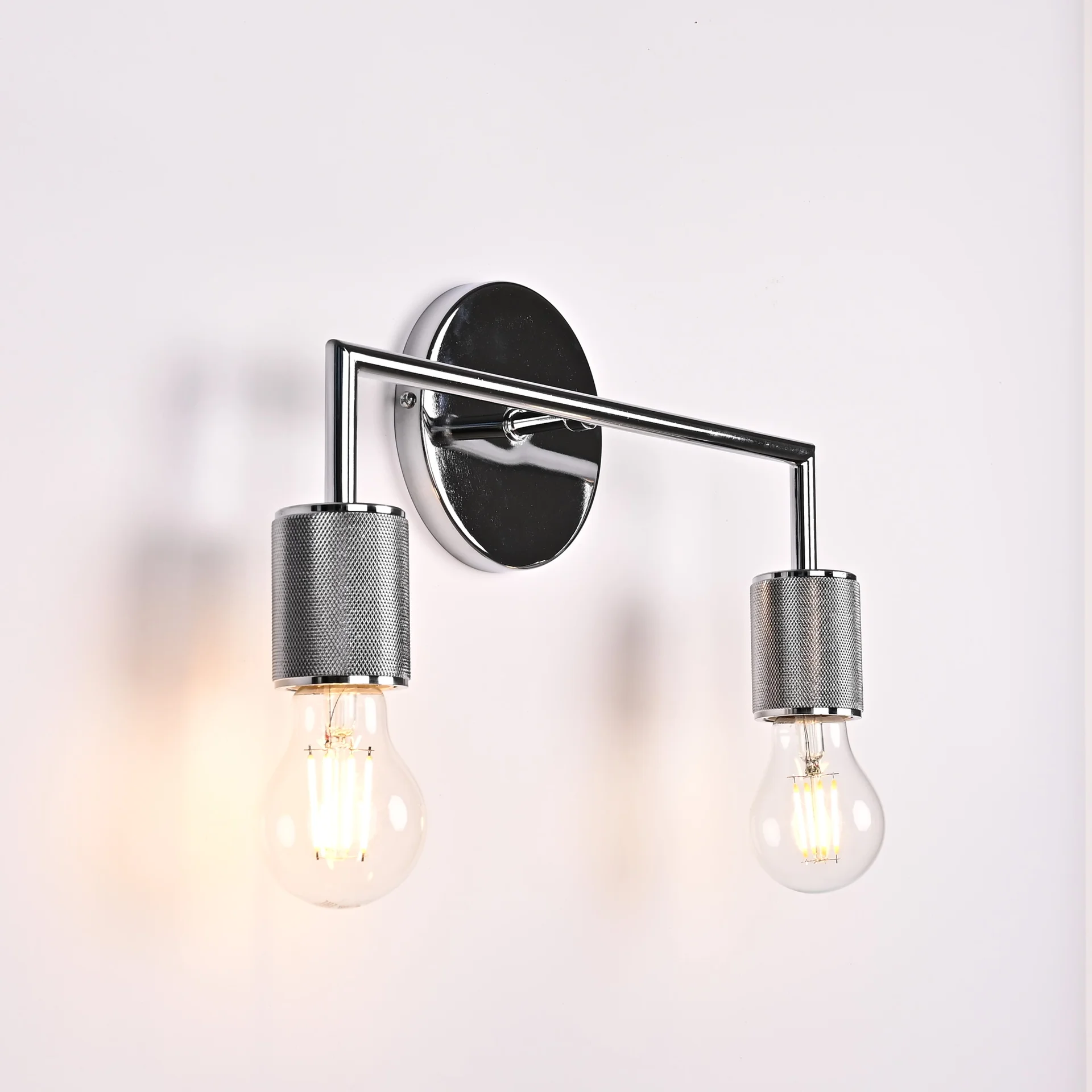 Бра RH Utilitaire Double Sconce Silver - миниатюра 4