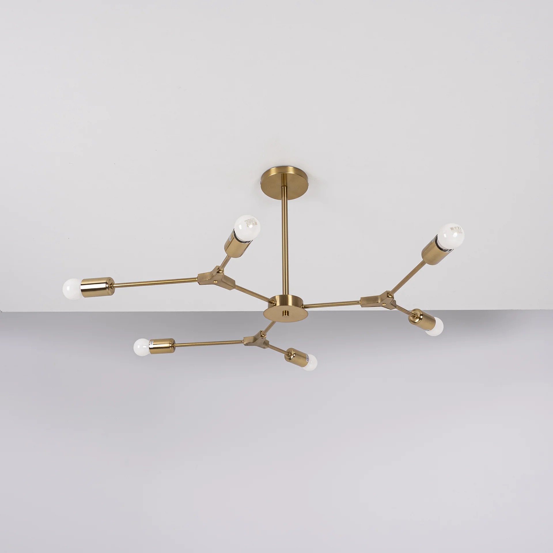 Люстра на штанге LATE D86 Gold - миниатюра 13