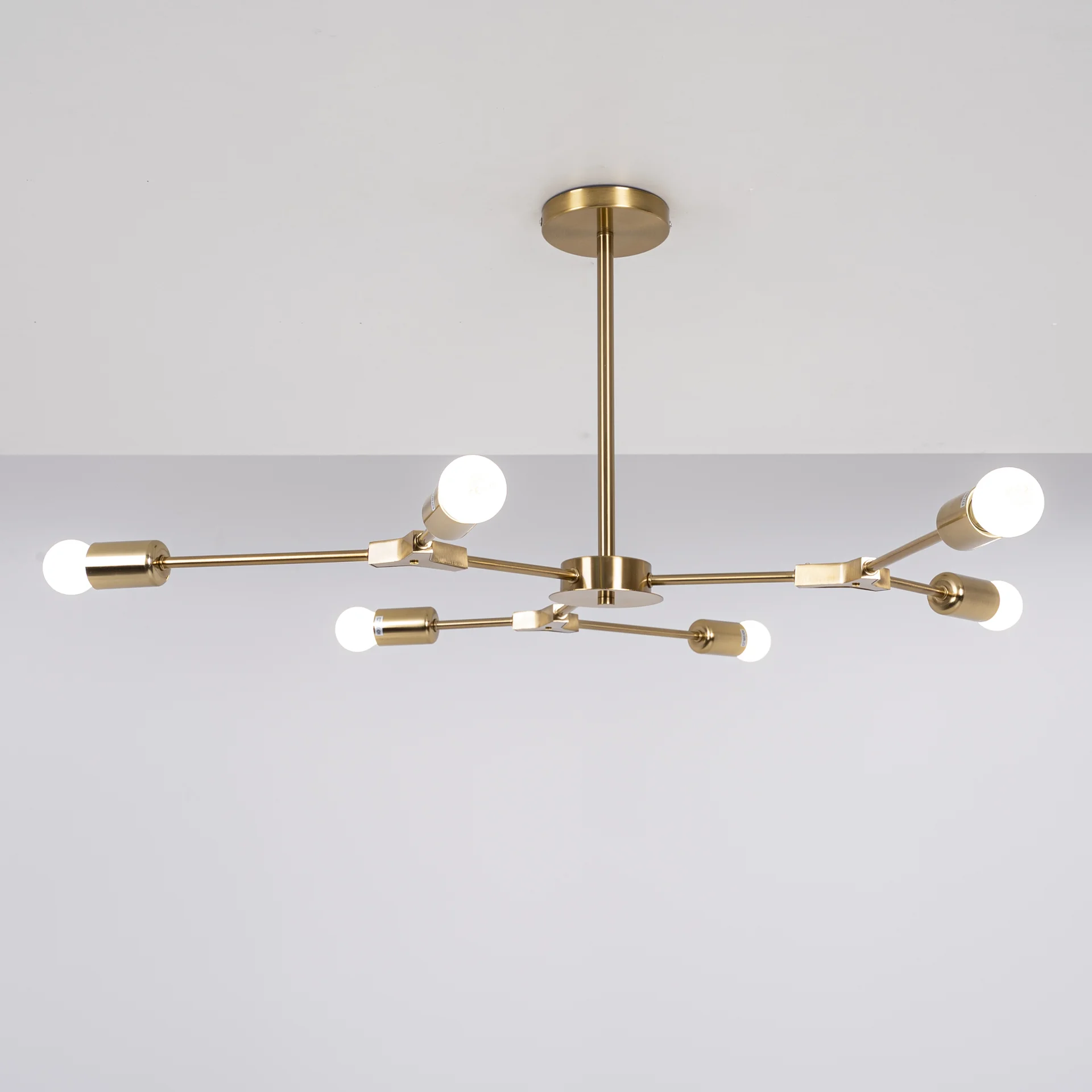 Люстра на штанге LATE D86 Gold - миниатюра 8