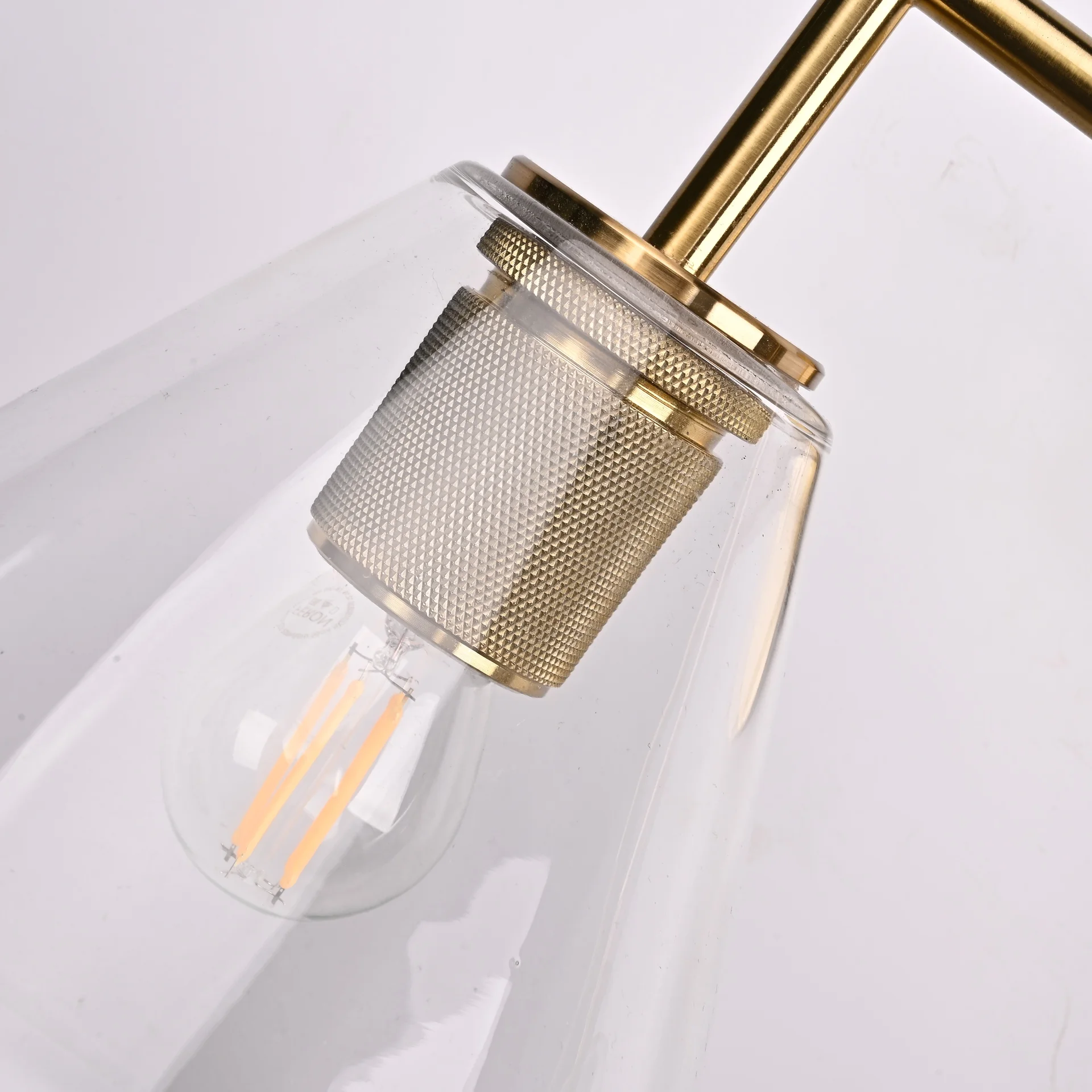 Бра RH Utilitaire Funnel Shade Double Sconce Brass - миниатюра 5