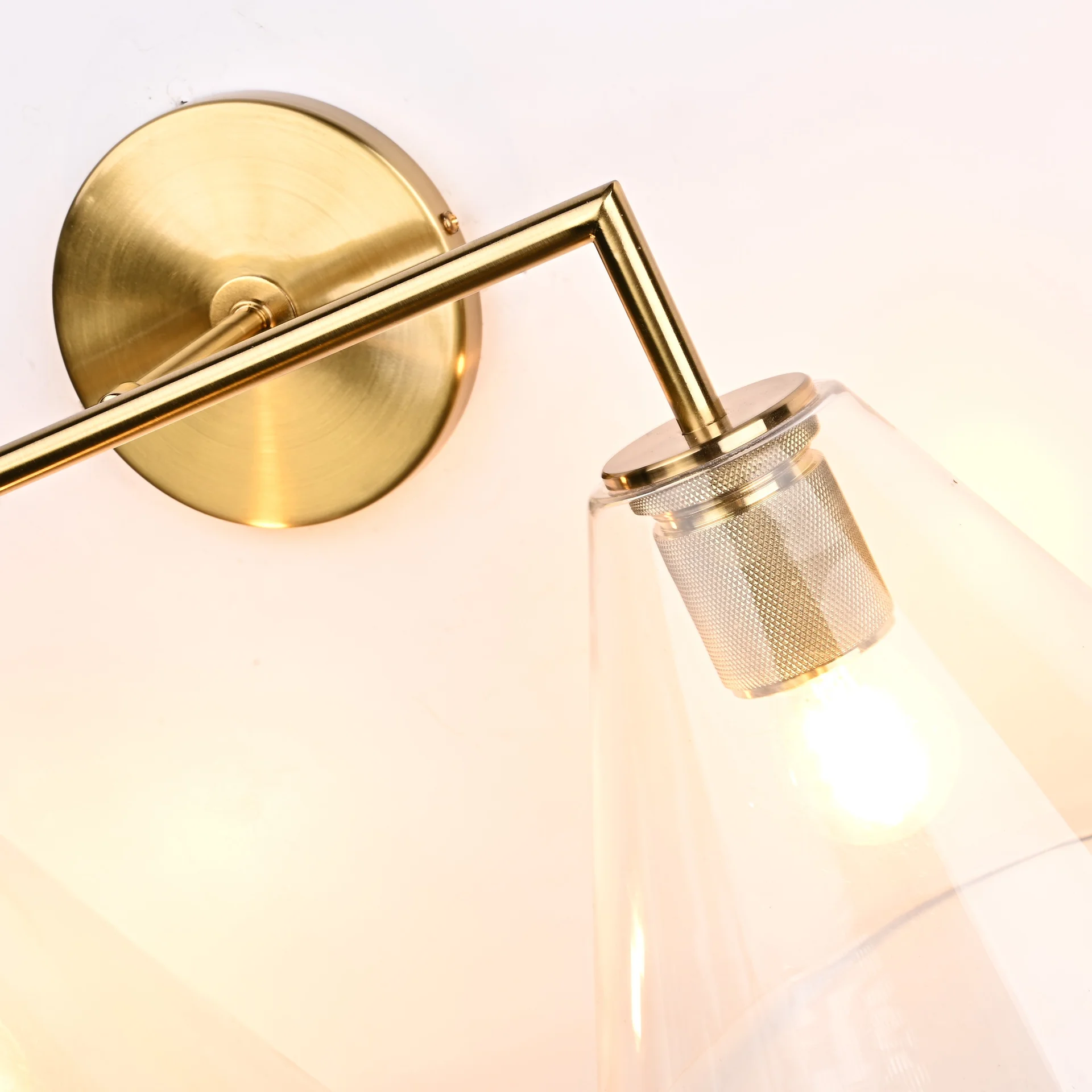 Бра RH Utilitaire Funnel Shade Double Sconce Brass - миниатюра 9