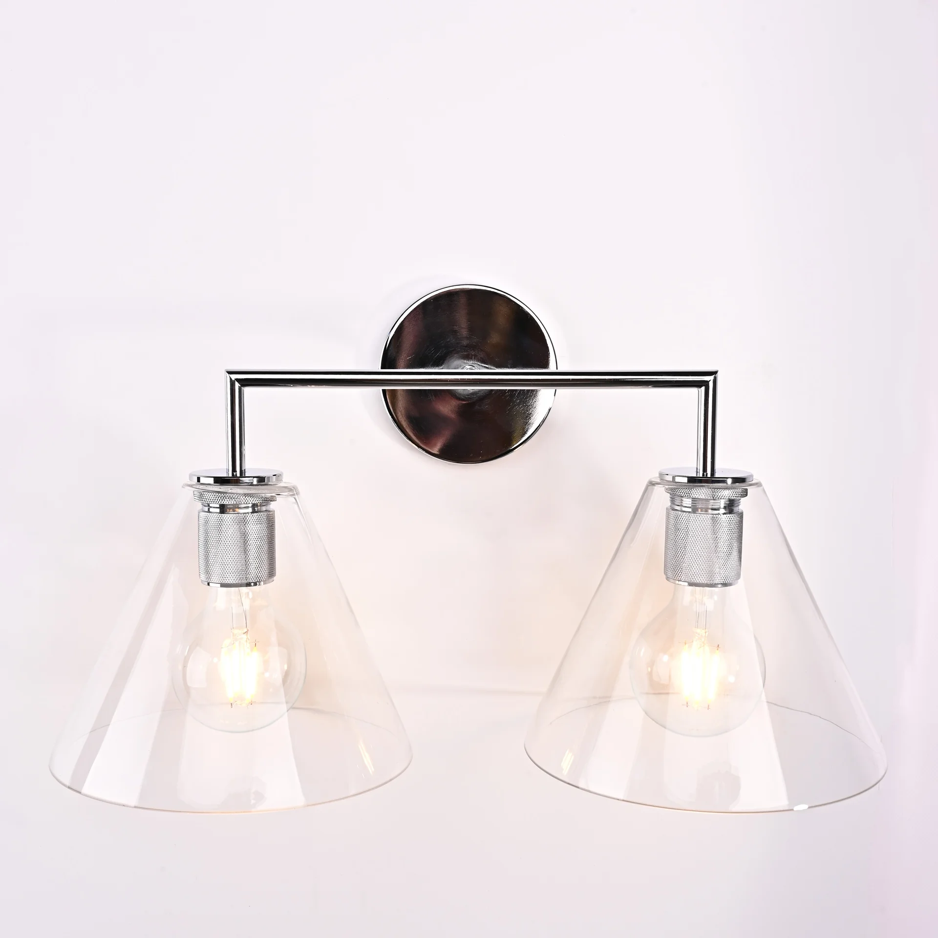 Бра RH Utilitaire Funnel Shade Double Sconce Silver - миниатюра 8