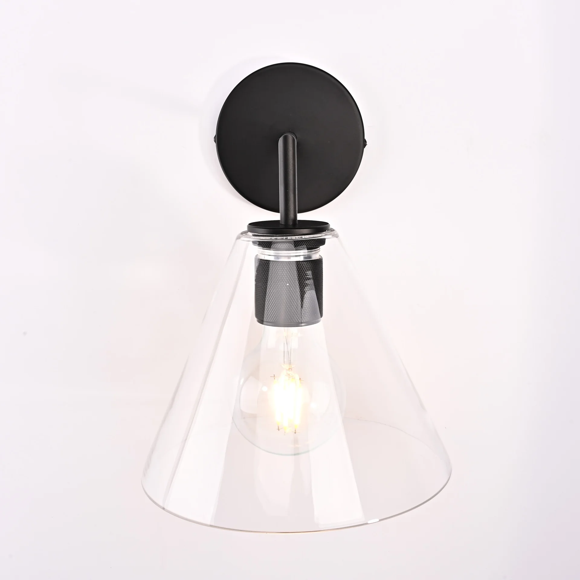Бра RH Utilitaire Funnel Shade Single Sconce Black - миниатюра 2
