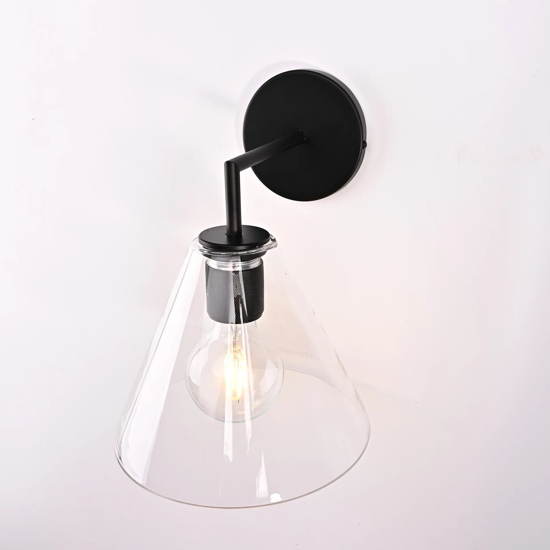 Бра RH Utilitaire Funnel Shade Single Sconce Black - миниатюра 5