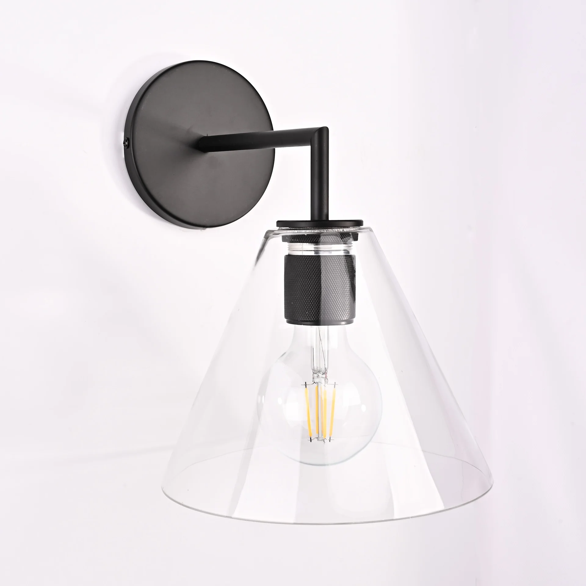 Бра RH Utilitaire Funnel Shade Single Sconce Black - миниатюра 7