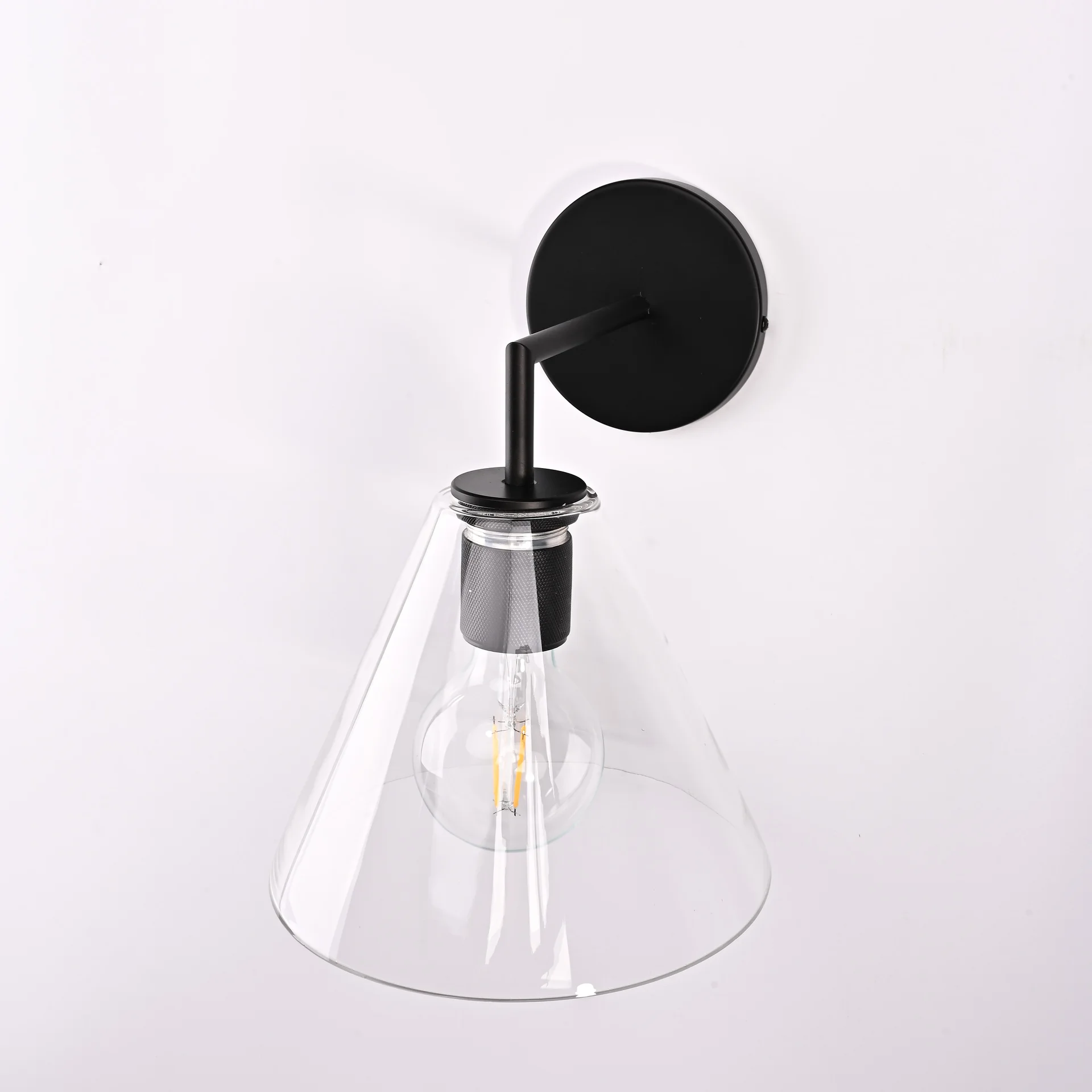 Бра RH Utilitaire Funnel Shade Single Sconce Black - миниатюра 8