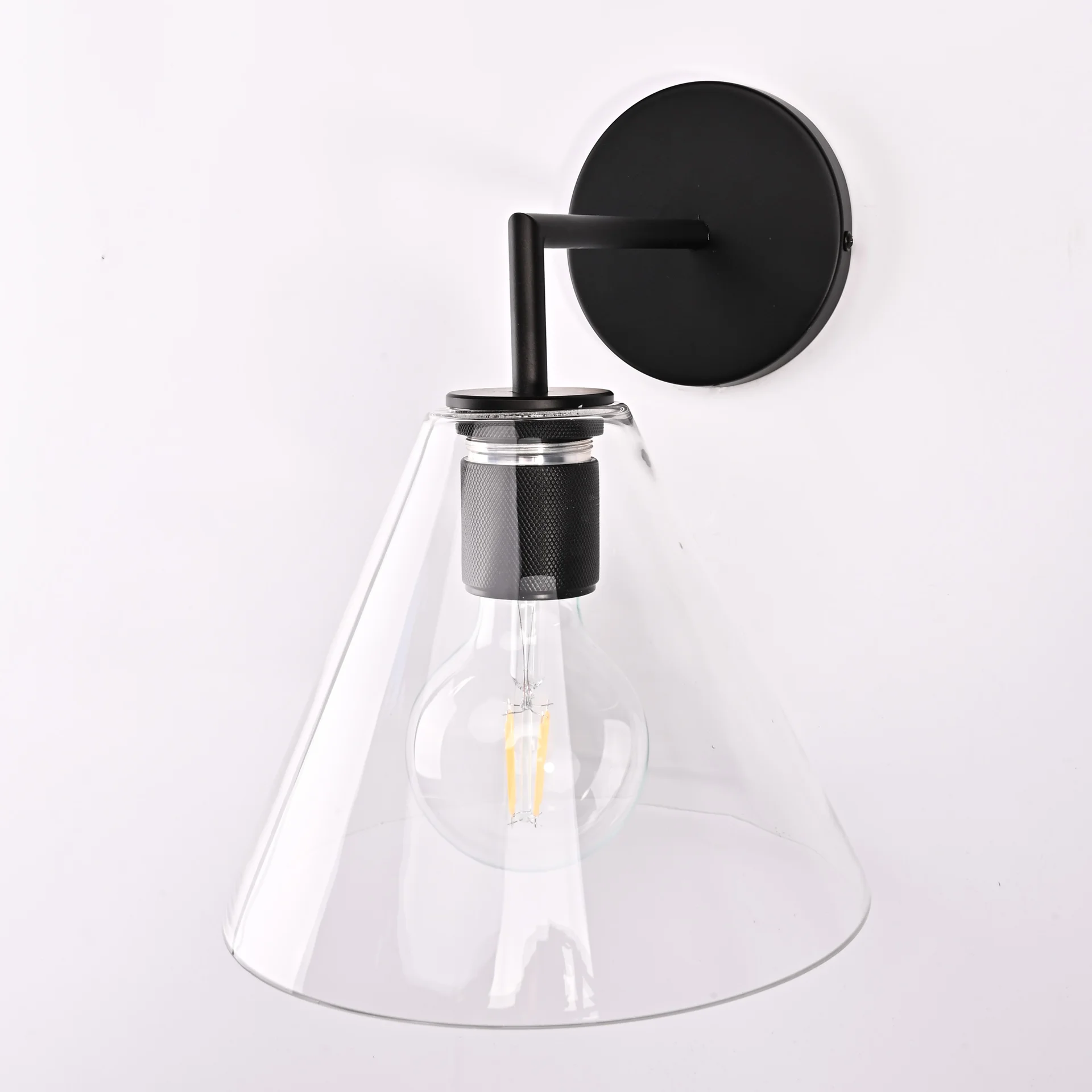 Бра RH Utilitaire Funnel Shade Single Sconce Black - миниатюра 9